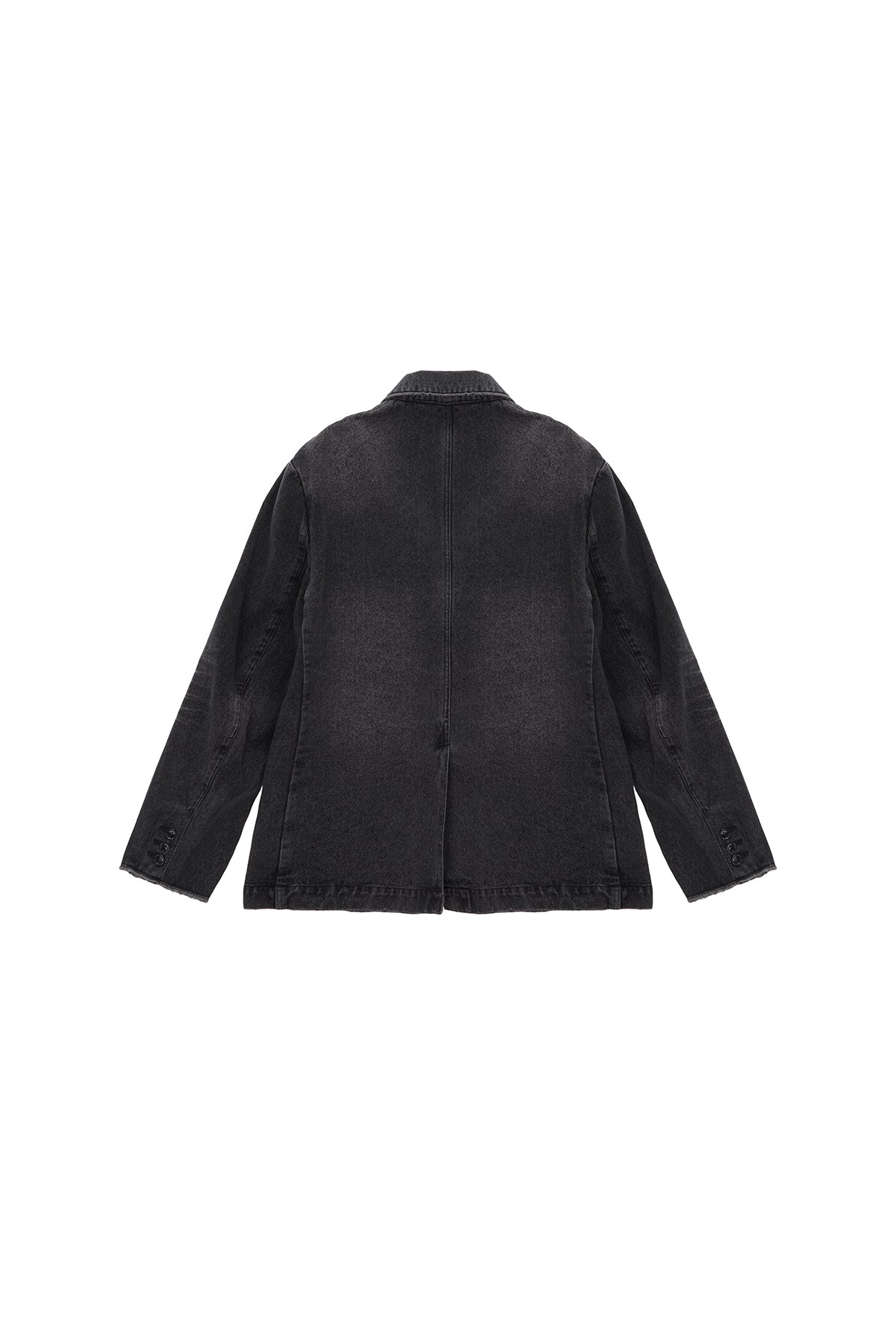 Matin Kim - Washed Denim Blazer (Grey) product image 2 | TRAB K-Fashion Australia