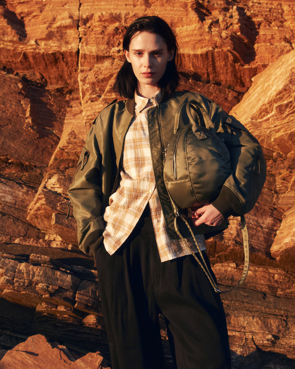 Eastlogue - Holiday Shirts (Beige & Blue Check) product image 3 | TRAB K-Fashion Australia