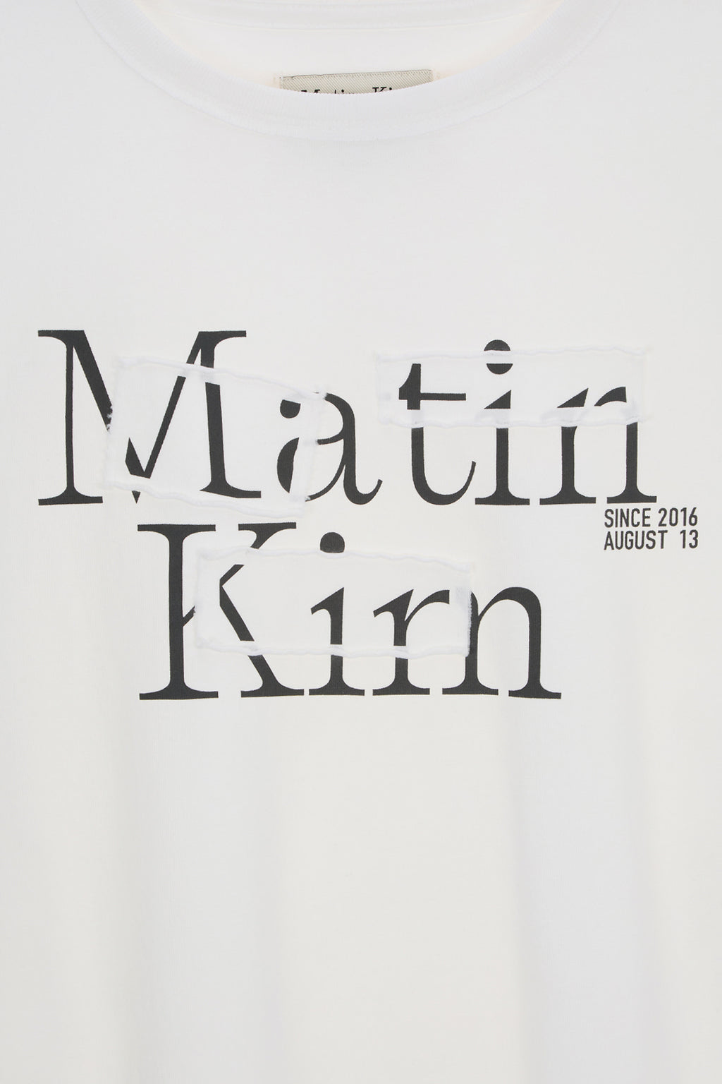 Matin Kim - Patch Graphic Long Sleeve Top (White) product image 4 | TRAB K-Fashion Australia