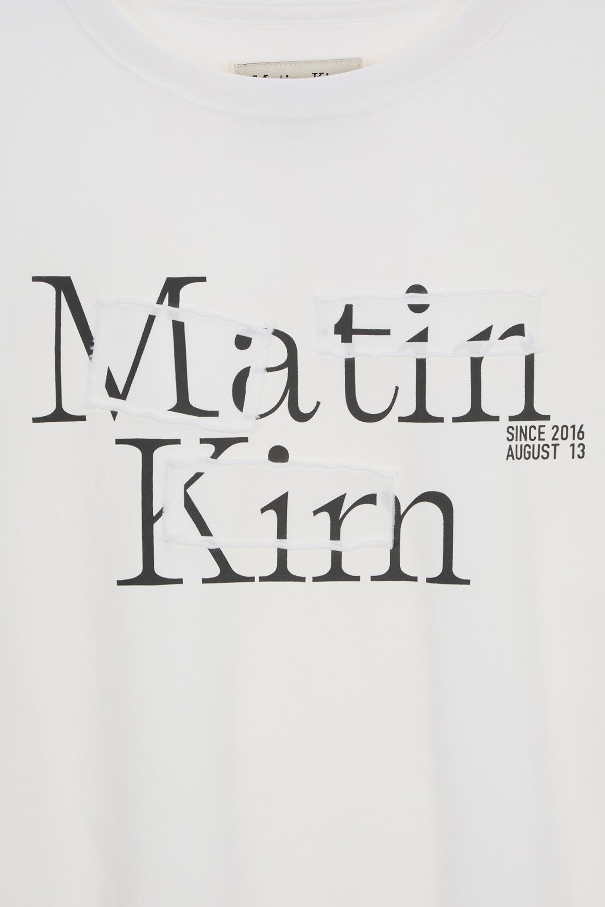 Matin Kim - Patch Graphic Long Sleeve Top (White) product image 4 | TRAB K-Fashion Australia