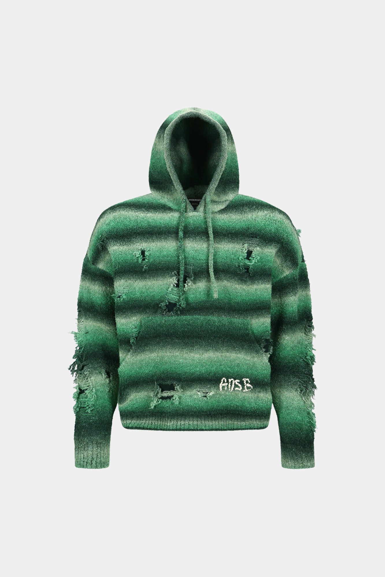 Andersson Bell - Unisex Gradient Distressed Hoodie (Green) product image 20 | TRAB K-Fashion Australia