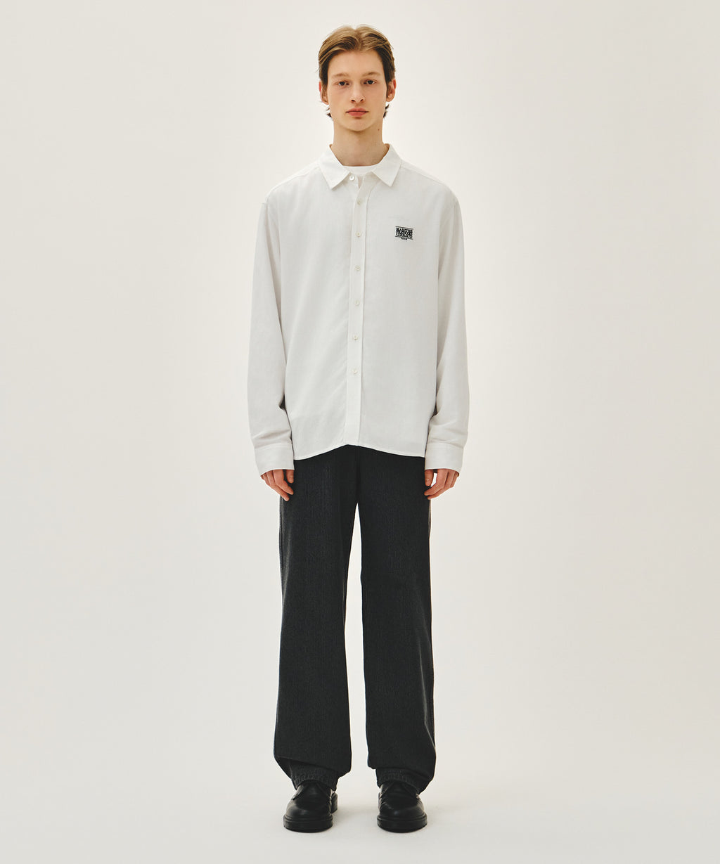 Marithe & Francois Girbaud - Classic Logo Linen Shirt (White) product image 5 | TRAB K-Fashion Australia