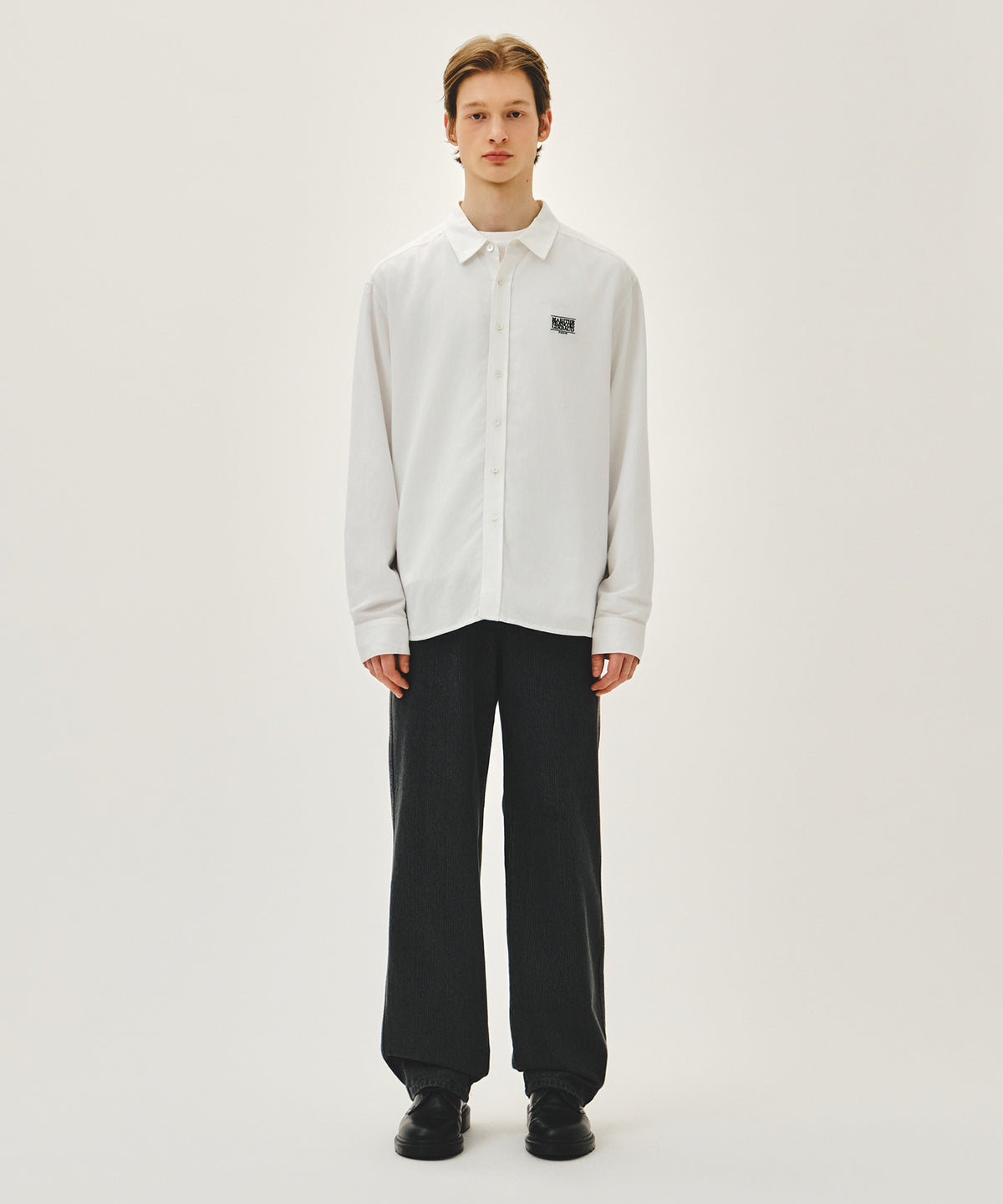 Marithe & Francois Girbaud - Classic Logo Linen Shirt (White) product image 5 | TRAB K-Fashion Australia