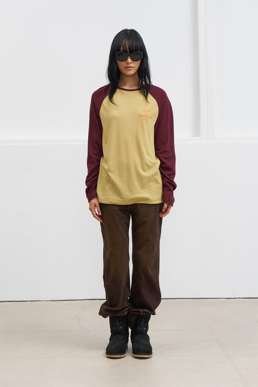 Deinet - Straight Brush Corduroy Pants (Dark Brown) product image 1 | TRAB K-Fashion Australia