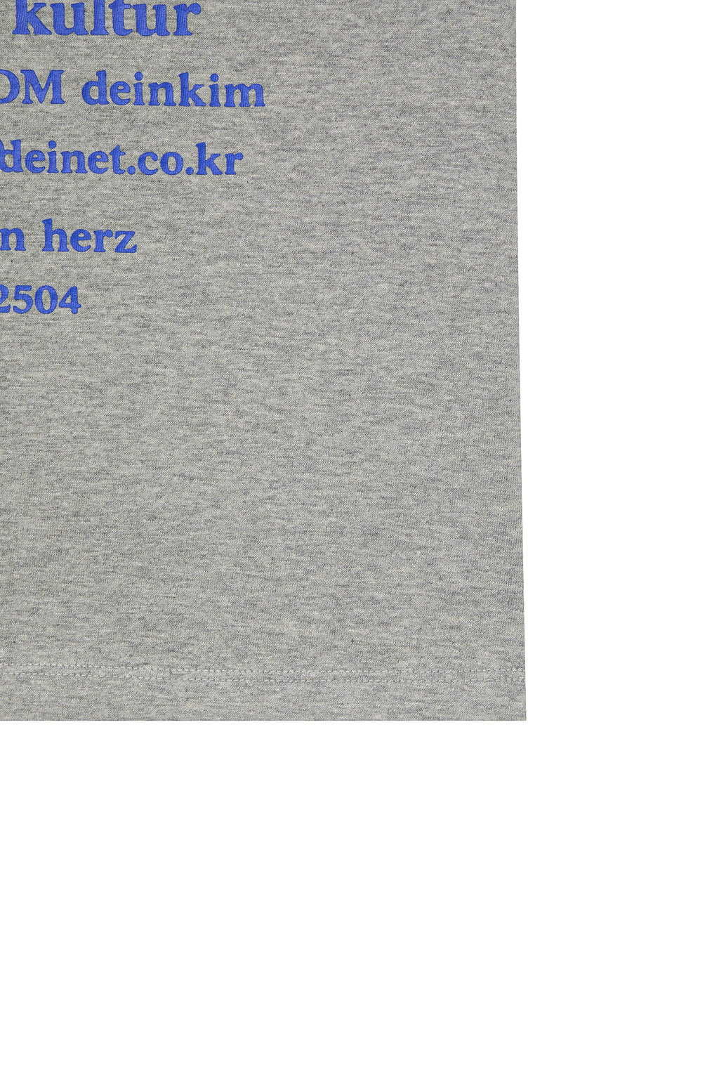 Deinet - Lettering Graphic Slimsized T-Shirt (Melange Grey) product image 13 | TRAB K-Fashion Australia