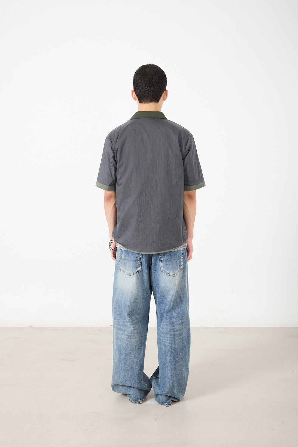 Hatchingroom - Reversible Two Face Shirt (Sage/Grey) product image 14 | TRAB K-Fashion Australia