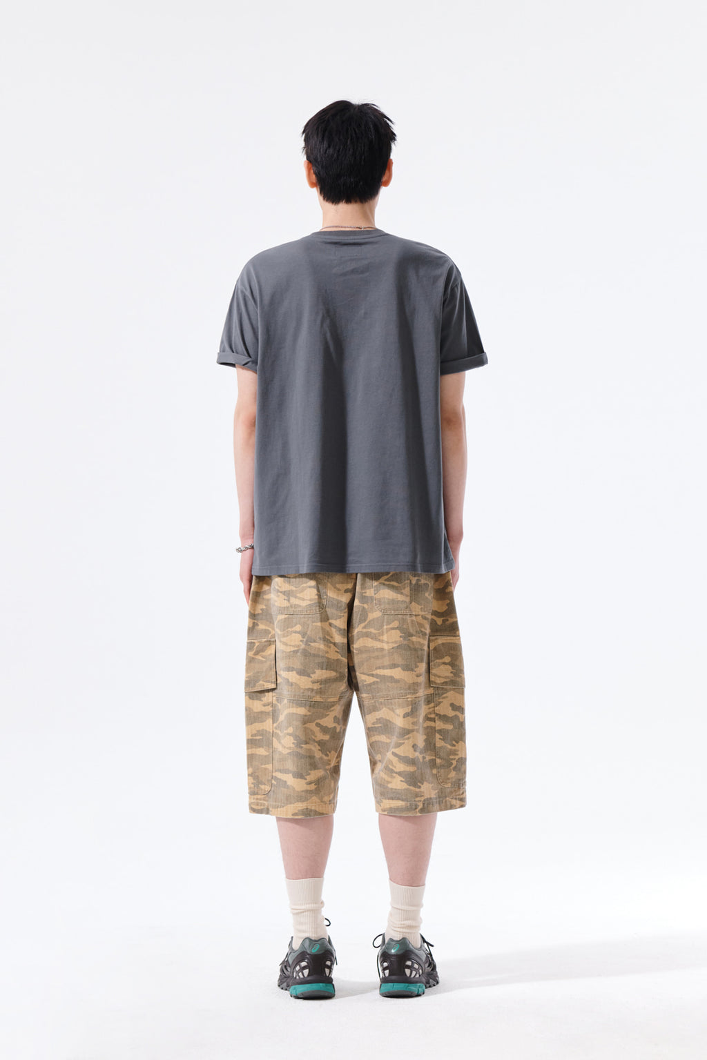 Matin Kim - Applique Felt Logo Top (Charcoal) product image 7 | TRAB K-Fashion Australia