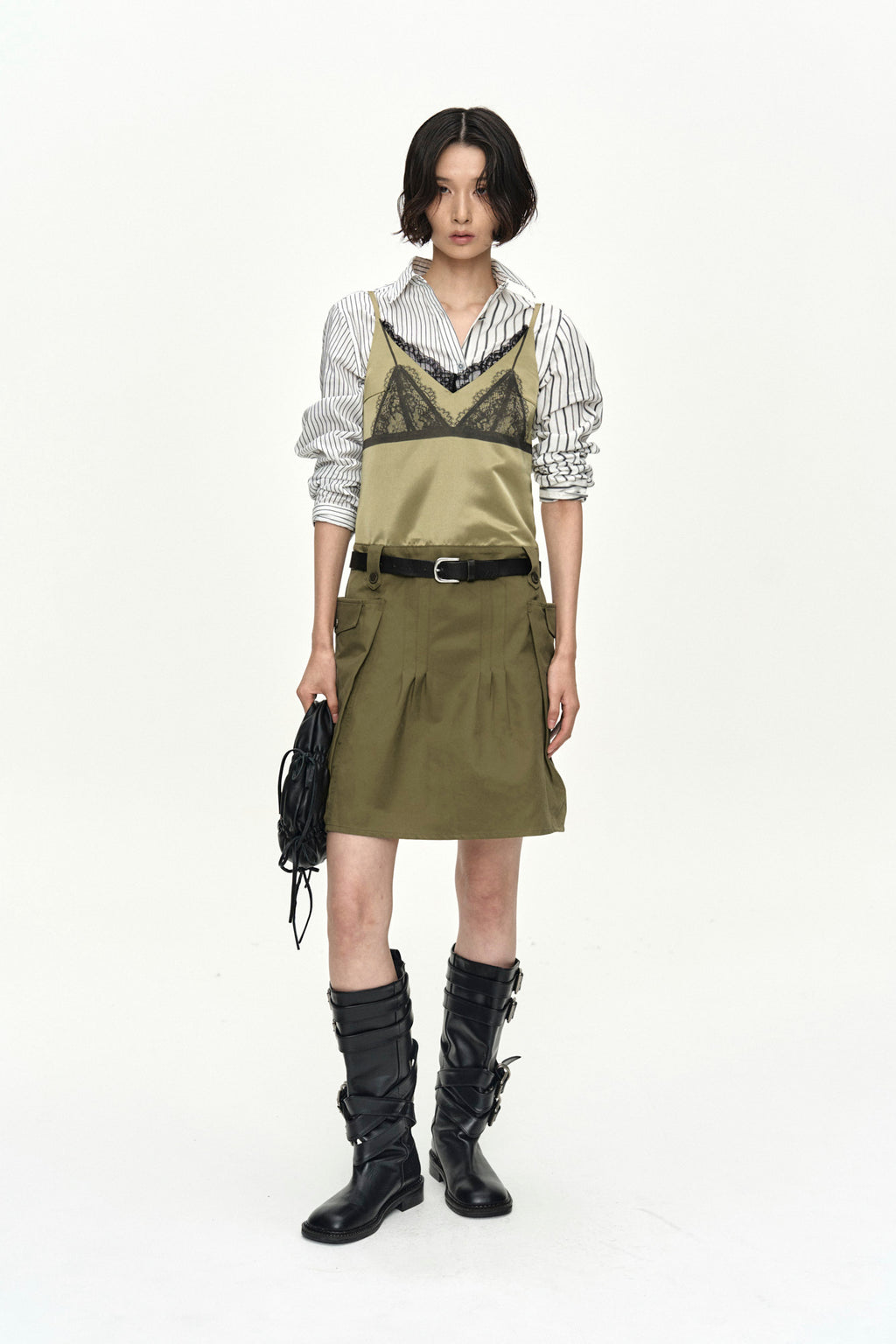 Andersson Bell - Noa Striped Twist-Tuck Shirt (Off-White) product image 8 | TRAB K-Fashion Australia