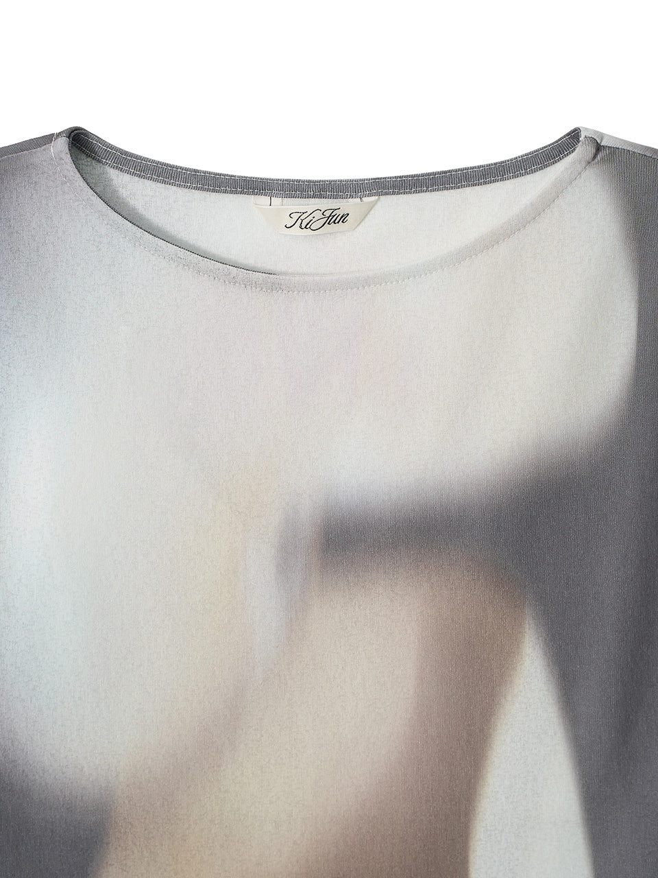 Kijun - [Ships 29 June] Print Cap Sleeve Top (Charcoal) product image 10 | TRAB K-Fashion Australia