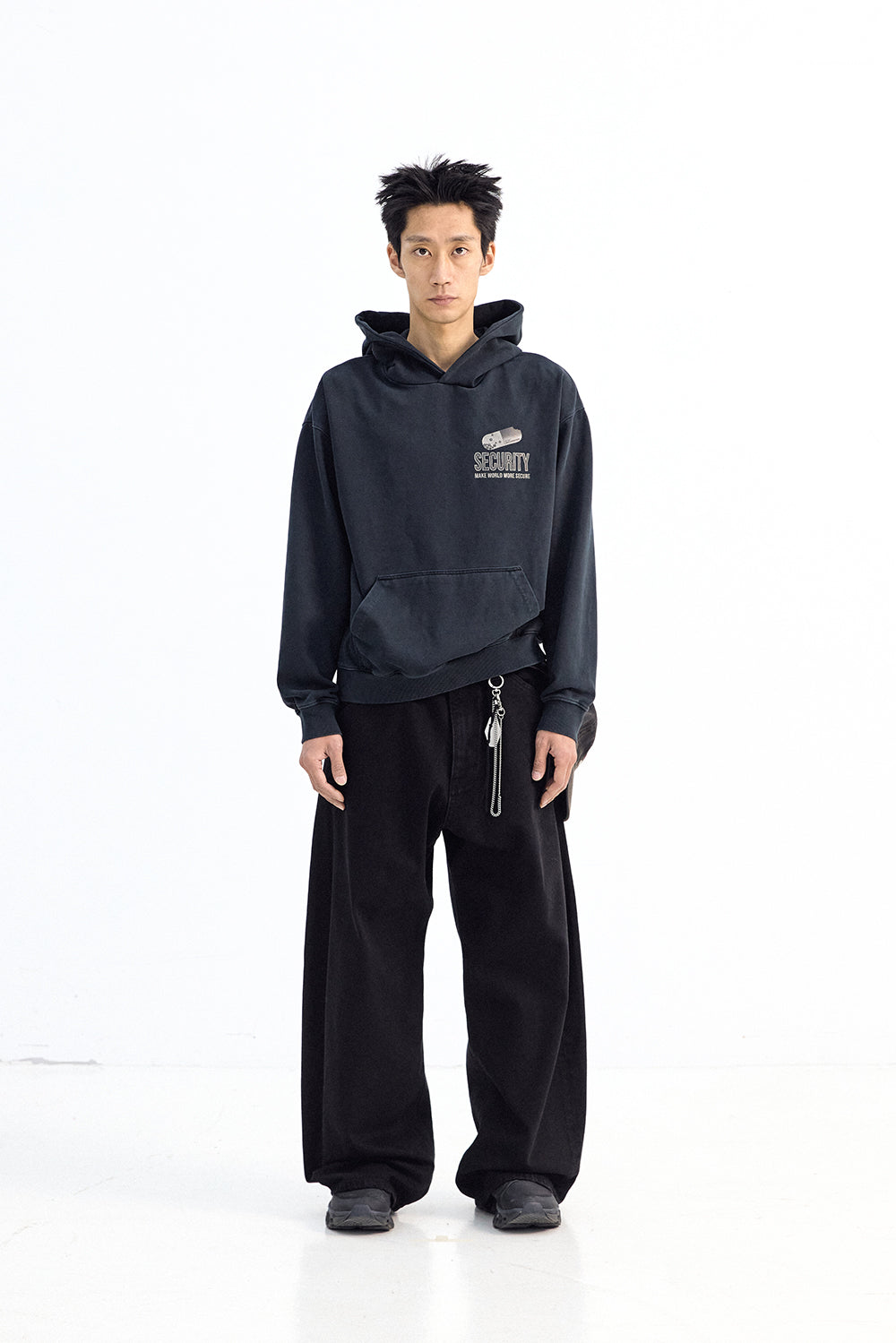 Hatchingroom - Alyac SECURITY Hoodie Over Dyed Dark (Green) product image 4 | TRAB K-Fashion Australia