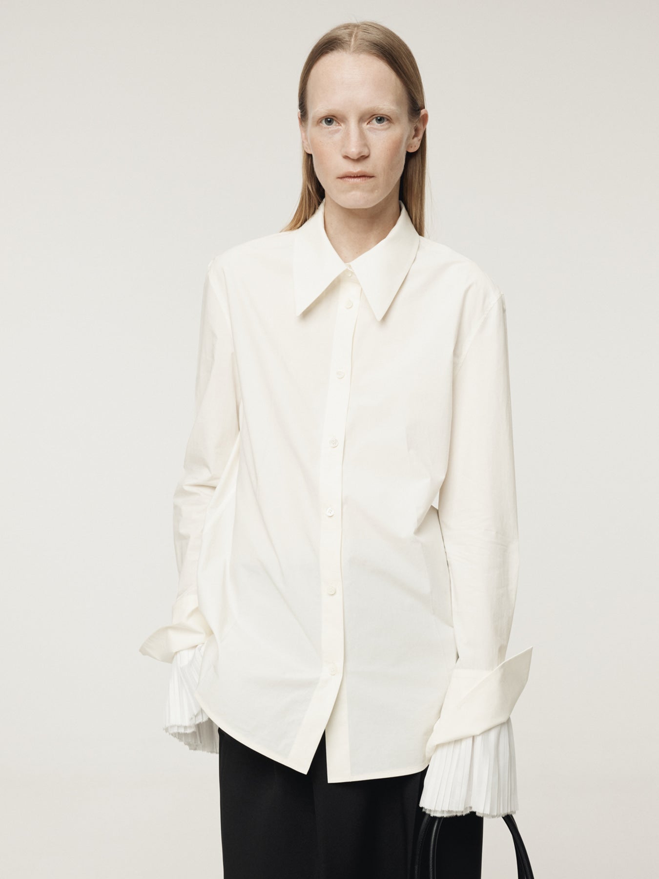 Recto - Pleats Cuffs Point Shirt (Cream) product image 7 | TRAB K-Fashion Australia