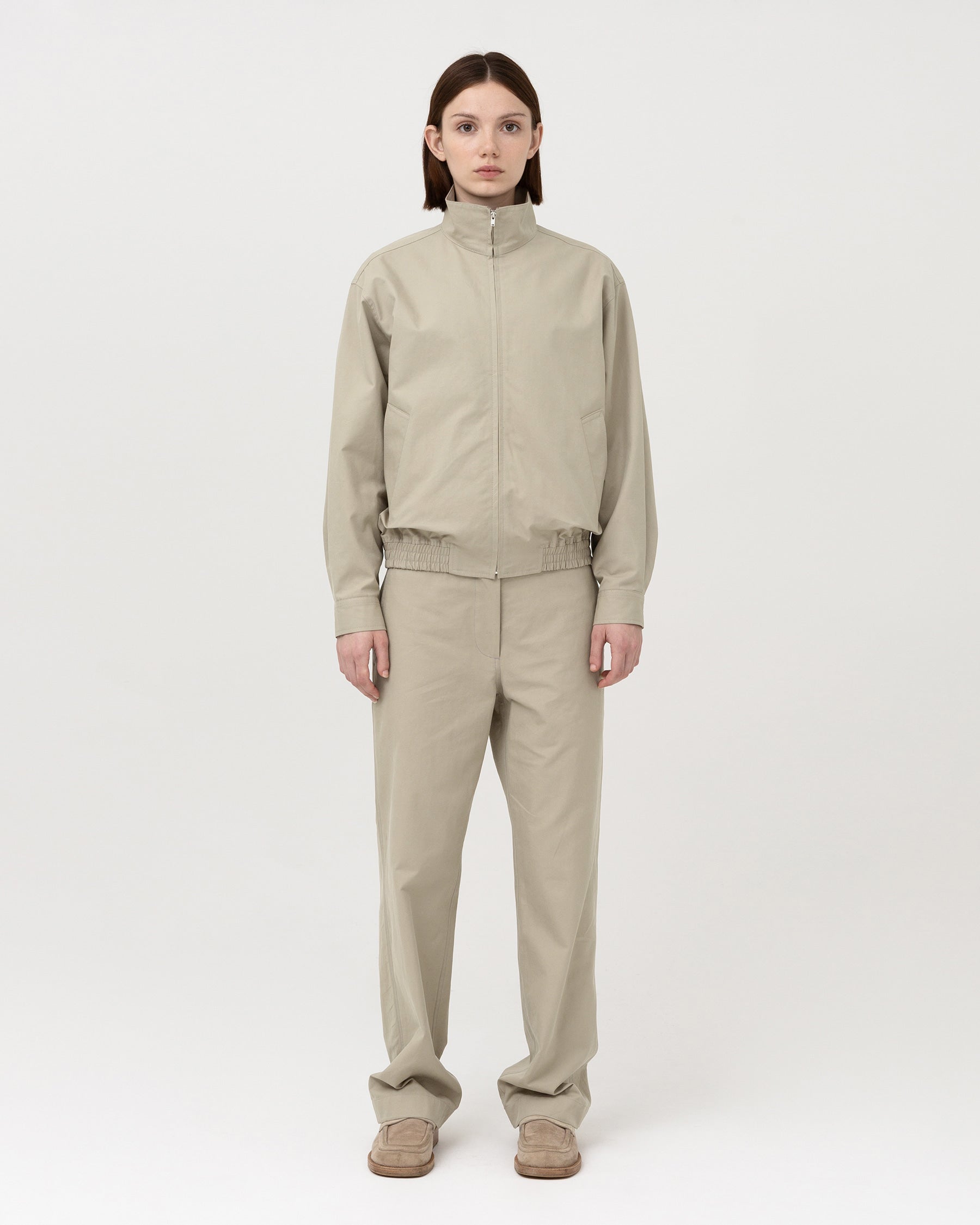 Brownyard - Stand Collar Blouson (Stone) product image 1 | TRAB K-Fashion Australia