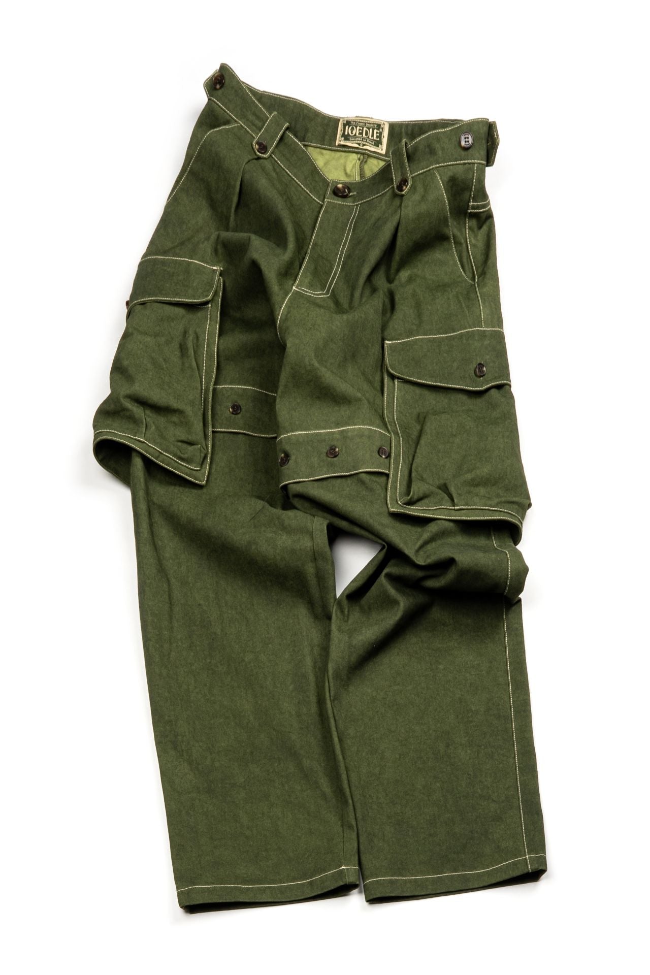Ioedle - Assembled Cargo Pants With Screws Loosened (Green) product image 1 | TRAB K-Fashion Australia