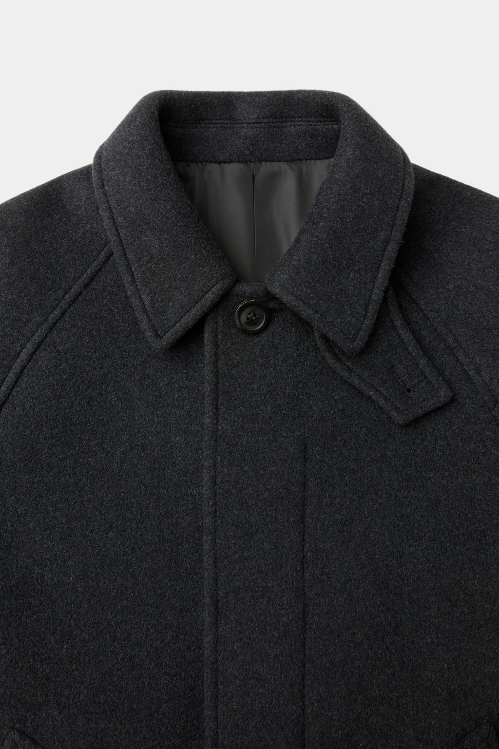 Coor - Belandi Cashmere-Blend Balmacaan Coat (Melange Charcoal) product image 6 | TRAB K-Fashion Australia
