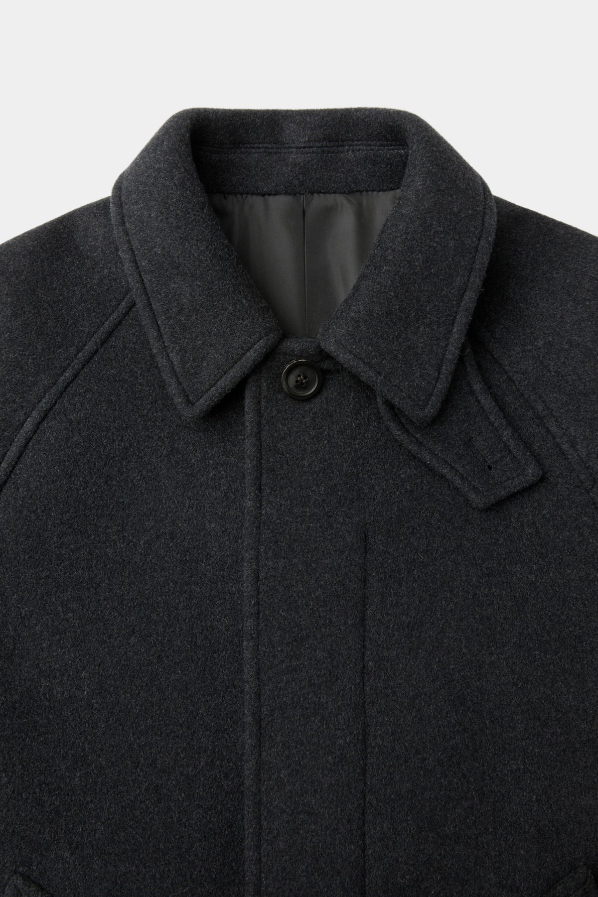 Coor - Belandi Cashmere-Blend Balmacaan Coat (Melange Charcoal) product image 6 | TRAB K-Fashion Australia