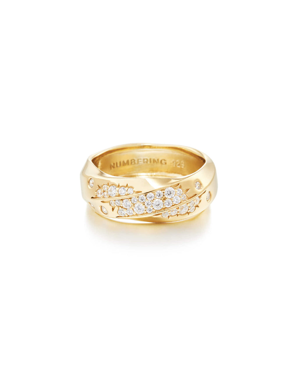 Numbering - Pave Sculpted Wave Ring #3416 product image 9 | TRAB K-Fashion Australia