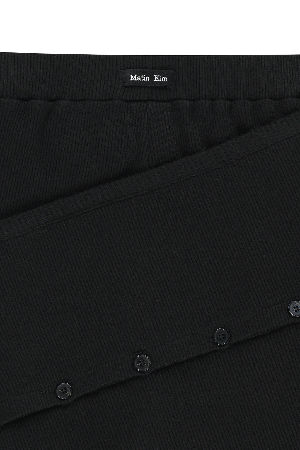 Matin Kim - Detachable Layer Jersey Pants (Black) product image 6 | TRAB K-Fashion Australia