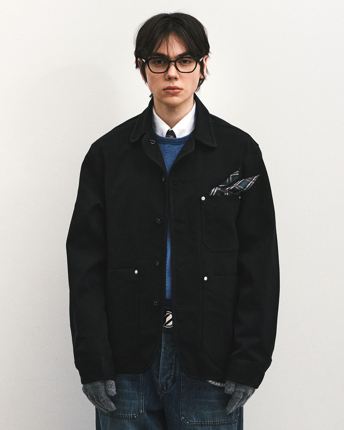 Eastlogue - Wanderer Chore Jacket (Black Twill) product image 2 | TRAB K-Fashion Australia