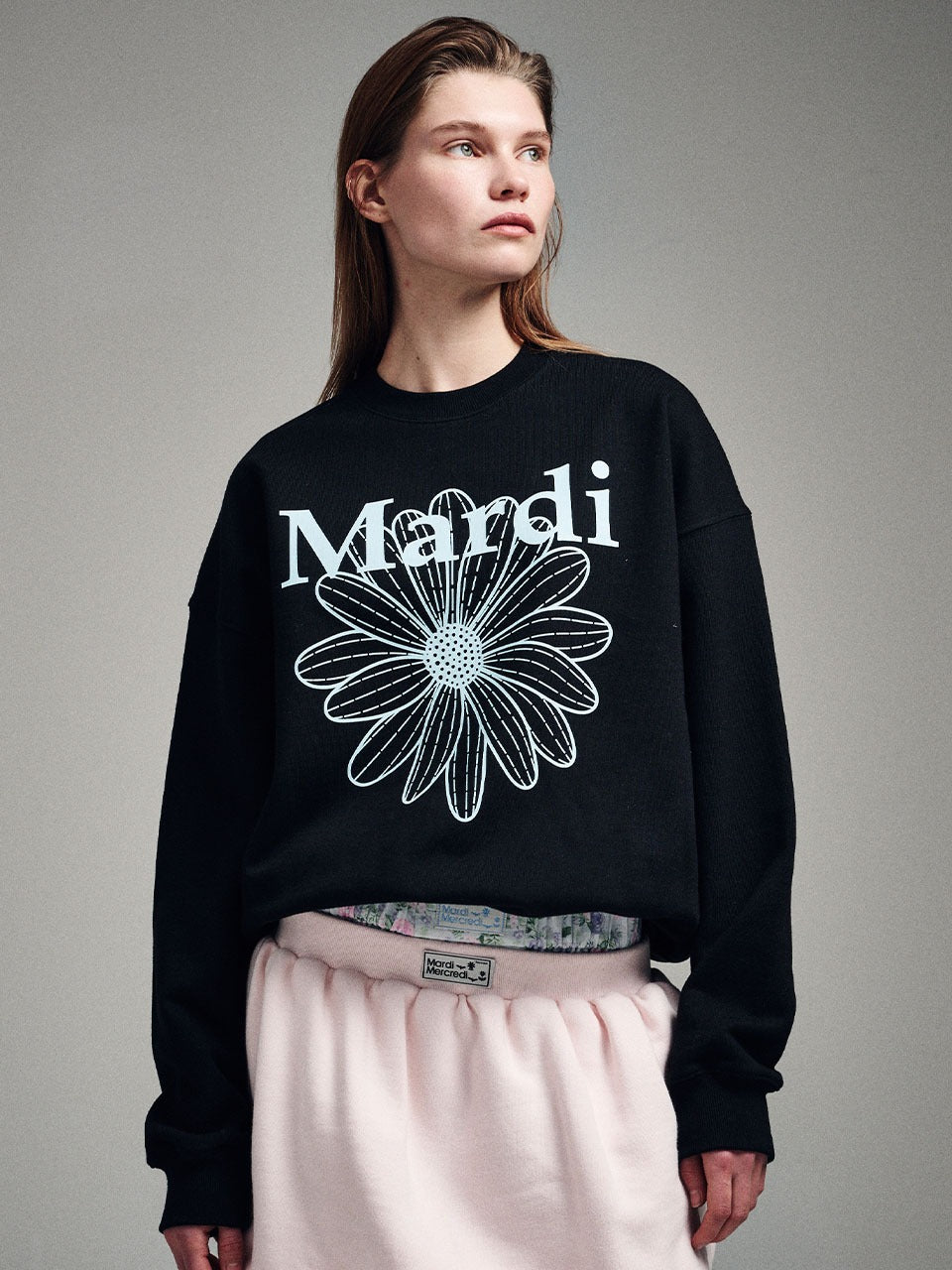 Mardi Mercredi - Sweatshirt Flowermardi (Black Sky) product image 1 | TRAB K-Fashion Australia