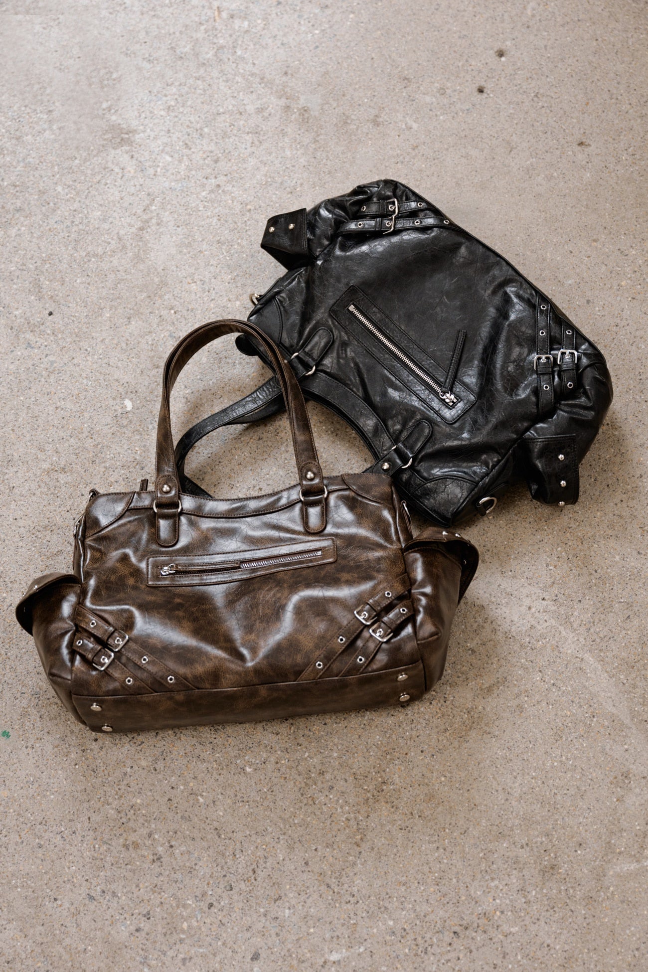 Deinet - Stud Pocket Big Bag (Burgundy) product image 12 | TRAB K-Fashion Australia