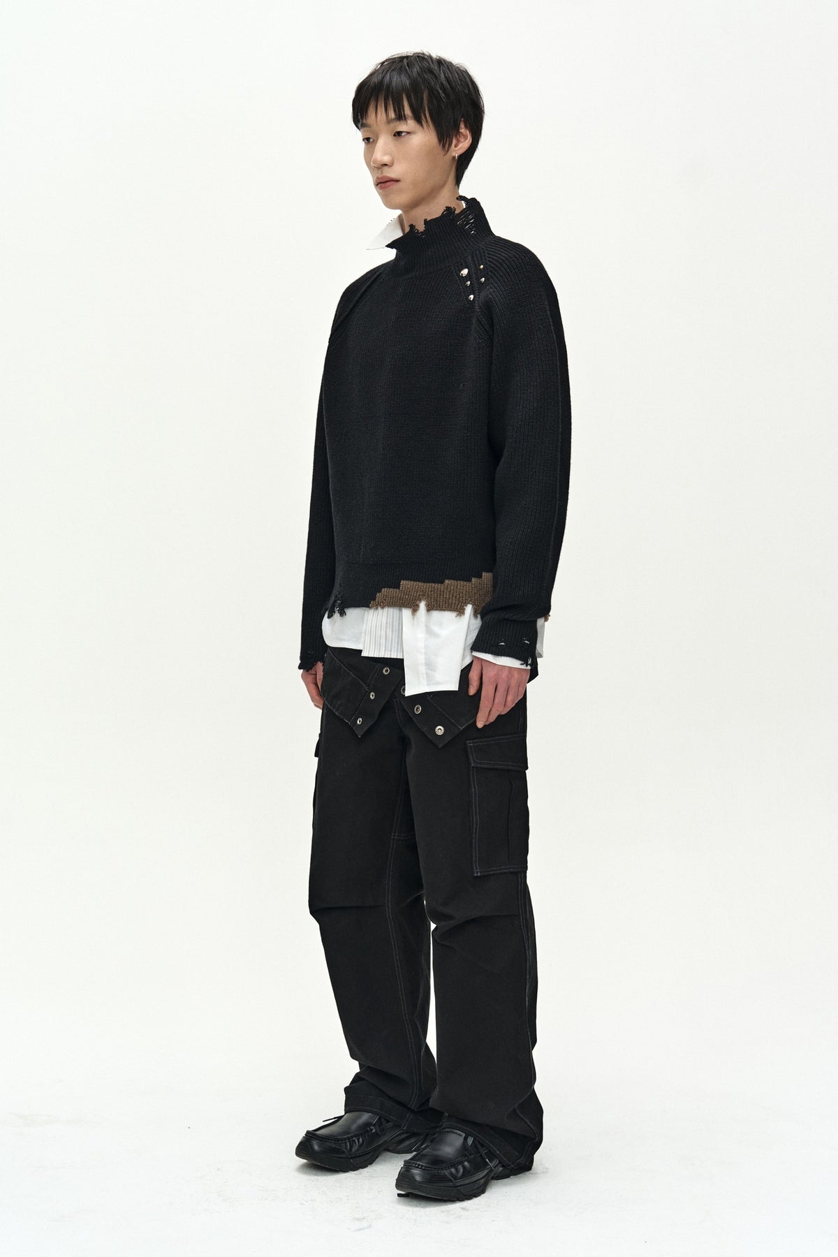 Andersson Bell - Locha Turtle-Neck Sweater (Black) product image 3 | TRAB K-Fashion Australia