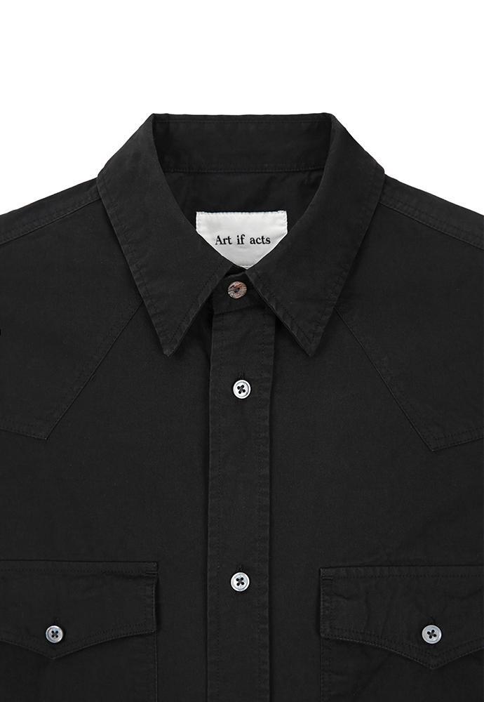 Art if acts - Washed Western Shirt (Vintage Black) product image 10 | TRAB K-Fashion Australia