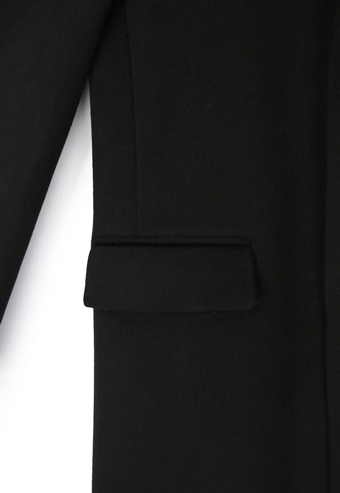 Tonywack - Cashmere Single-Breasted Tailored Coat (Black) product image 11 | TRAB K-Fashion Australia