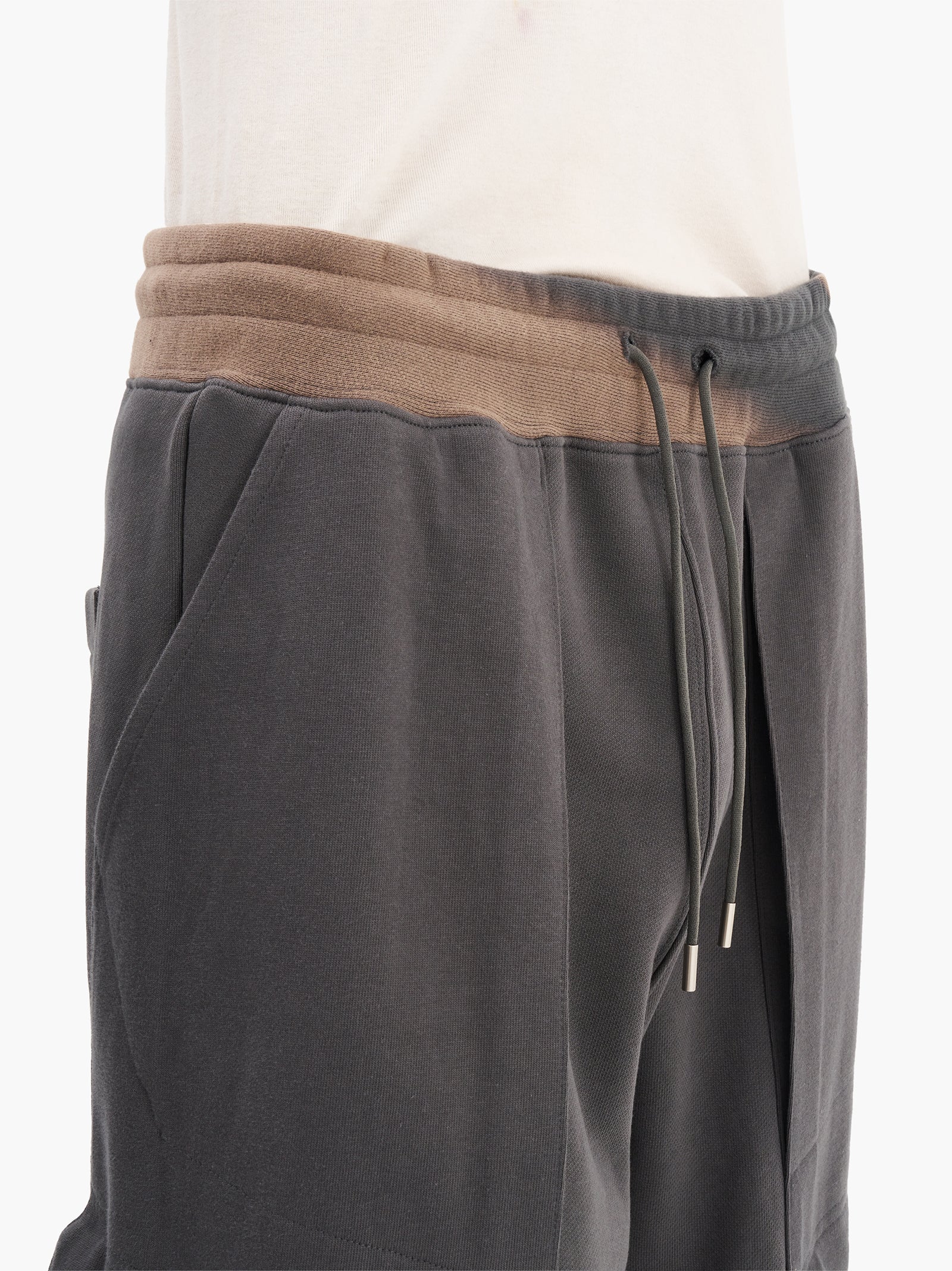 Jiyong Kim - Sun-Bleached Draped Pocket Sweatpants (Grey) product image 4 | TRAB K-Fashion Australia