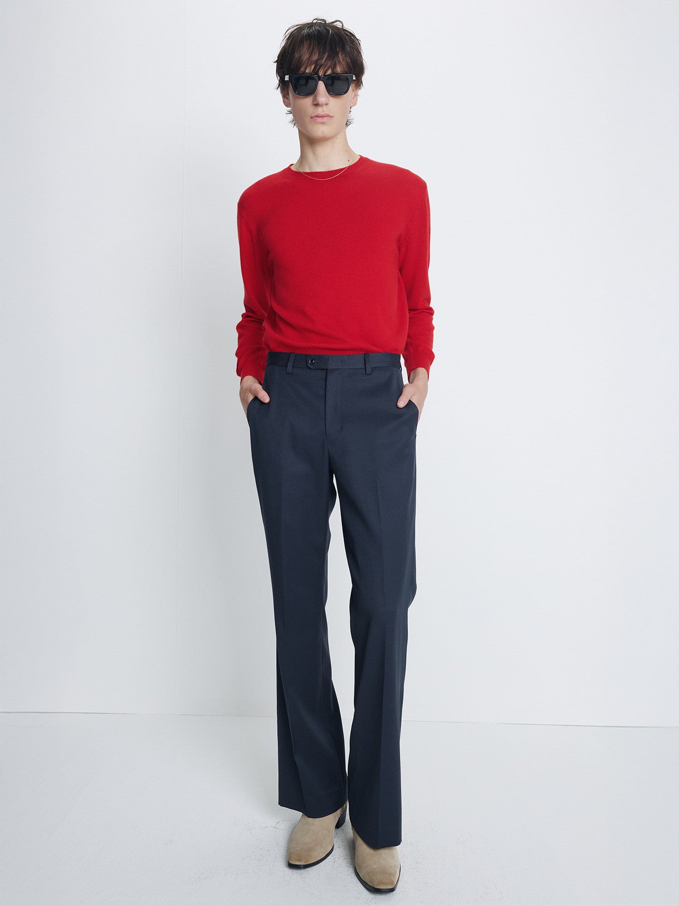 Tonywack - Wool Blend Flared Trousers (Slate Grey) product image 6 | TRAB K-Fashion Australia
