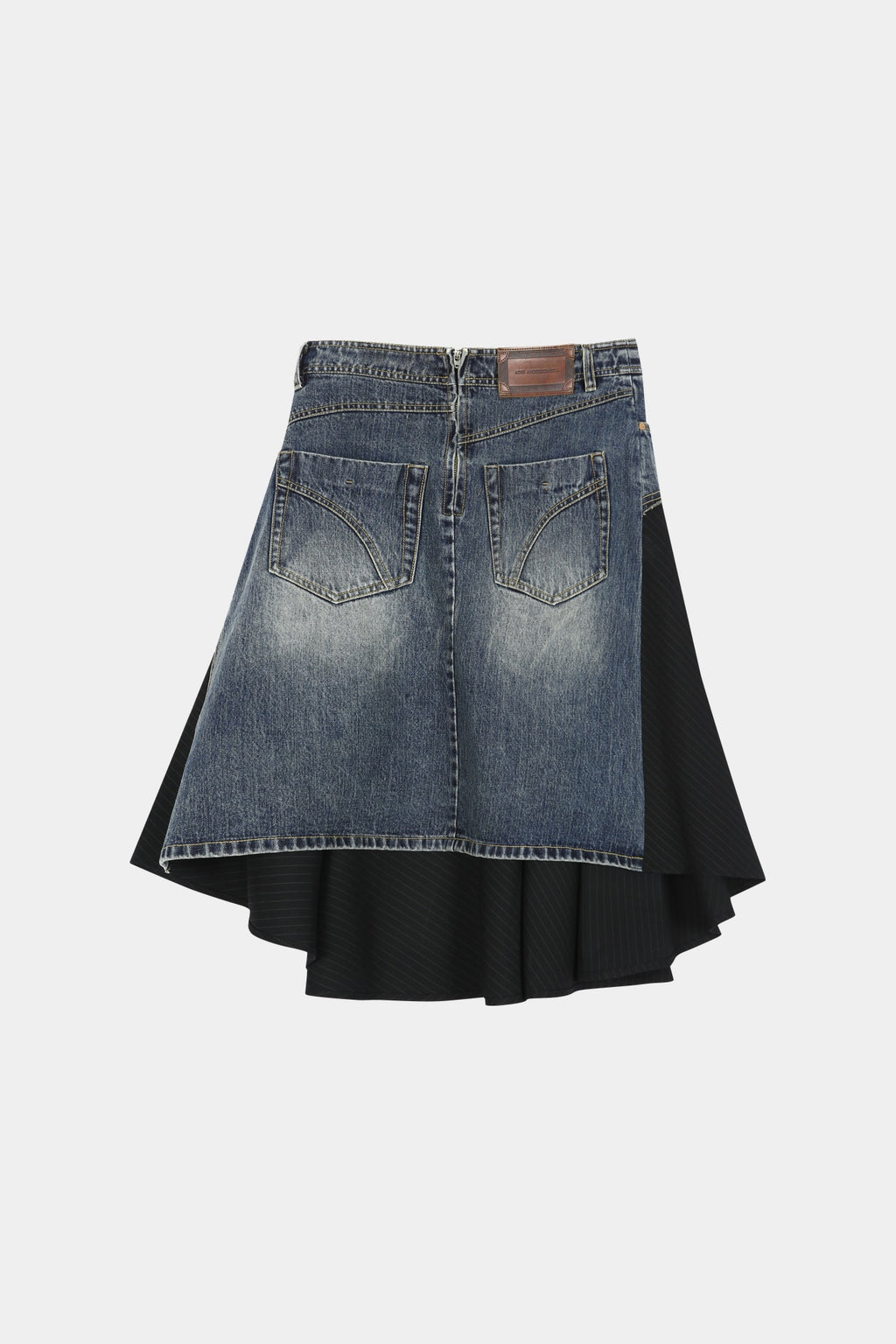 Andersson Bell - Reworked Denim Wrap Flare Skirt (Blue) product image 10 | TRAB K-Fashion Australia