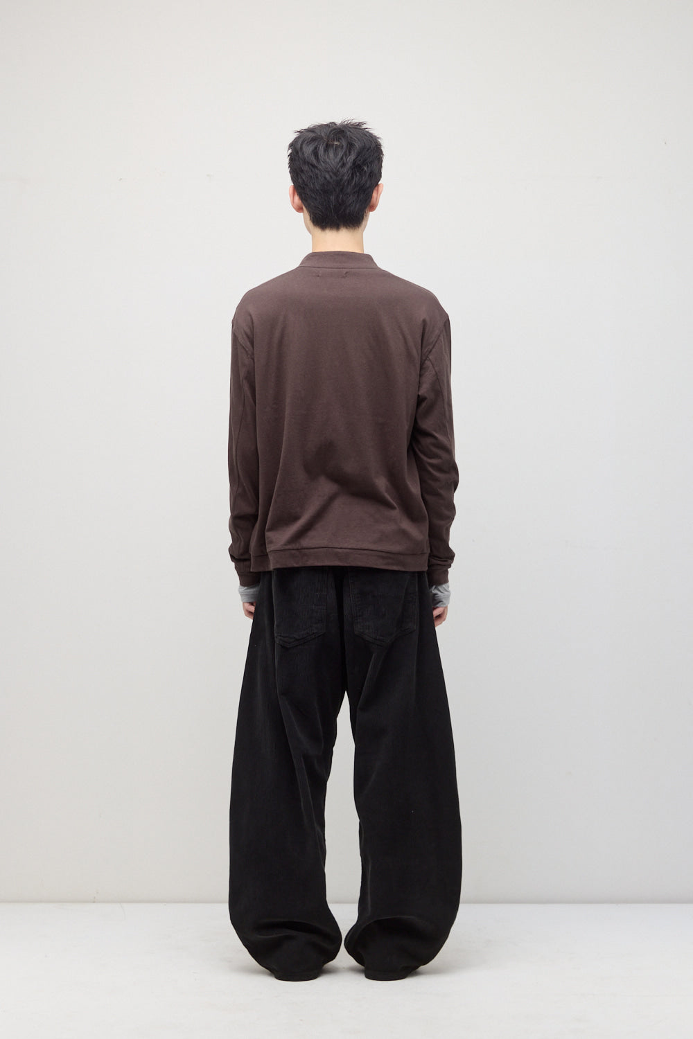 Hatchingroom - Wide Curve Pants Corduroy (Aged Black) product image 5 | TRAB K-Fashion Australia
