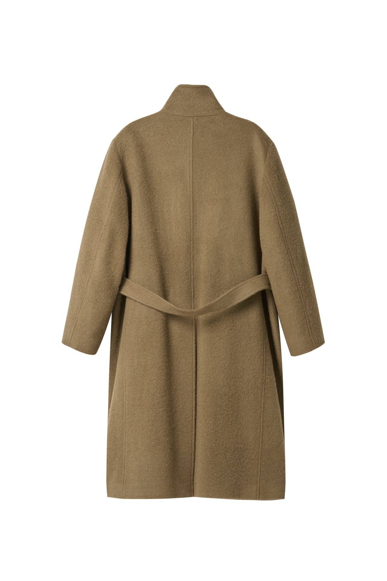 STU - High Neck Alpaca Mac Coat In (Camel) product image 17 | TRAB K-Fashion Australia