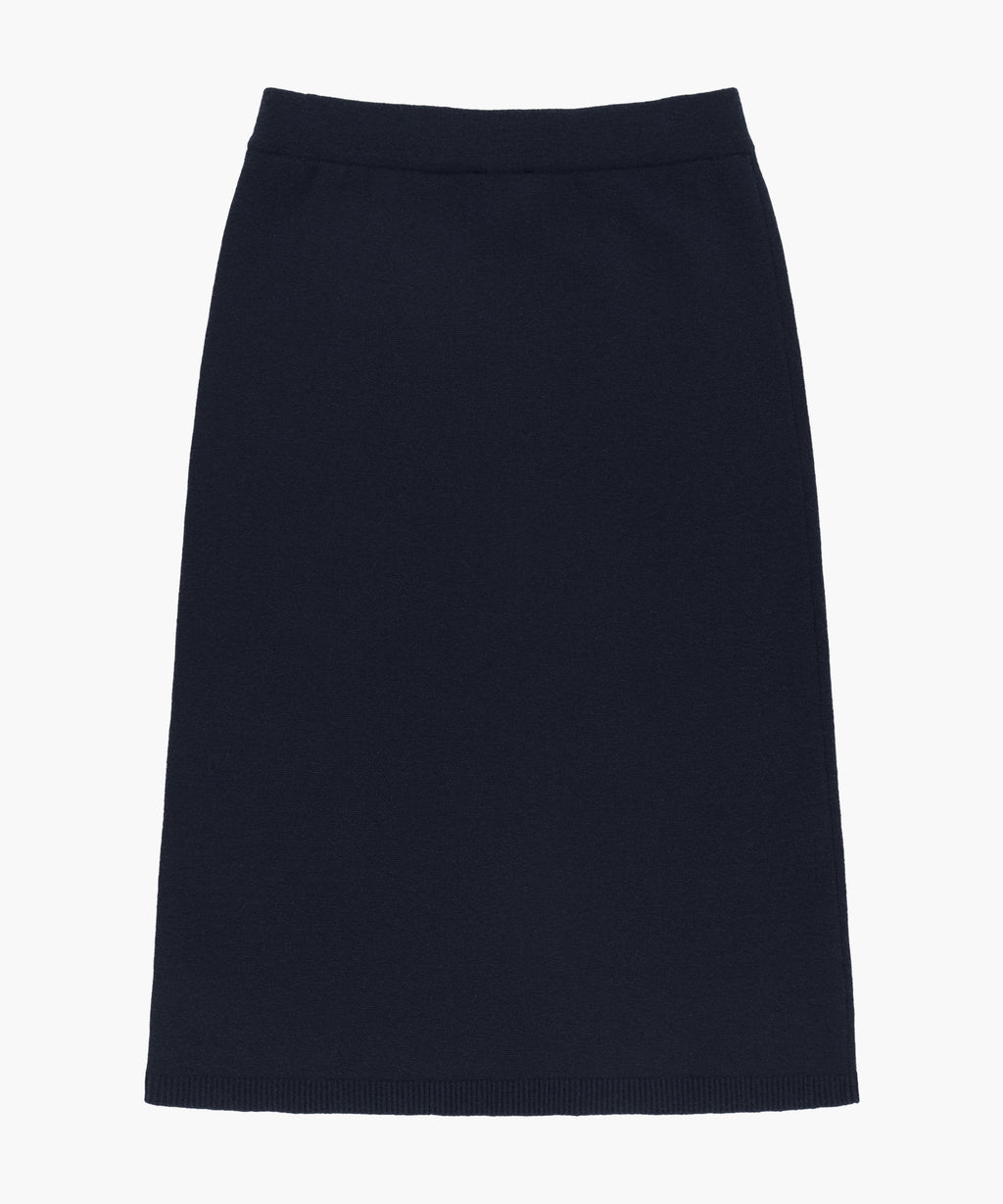 Marithe & Francois Girbaud - Ribbon Classic Logo Knit Skirt (Navy) product image 5 | TRAB K-Fashion Australia