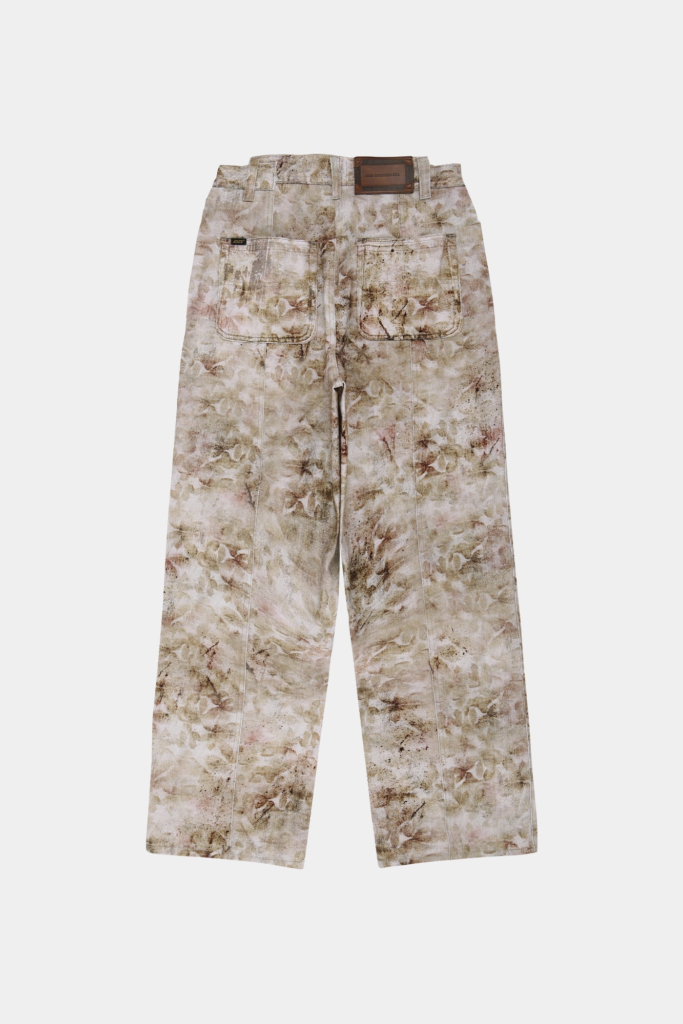 Andersson Bell - Flower Printed Wide-Leg Jeans (Beige) product image 9 | TRAB K-Fashion Australia