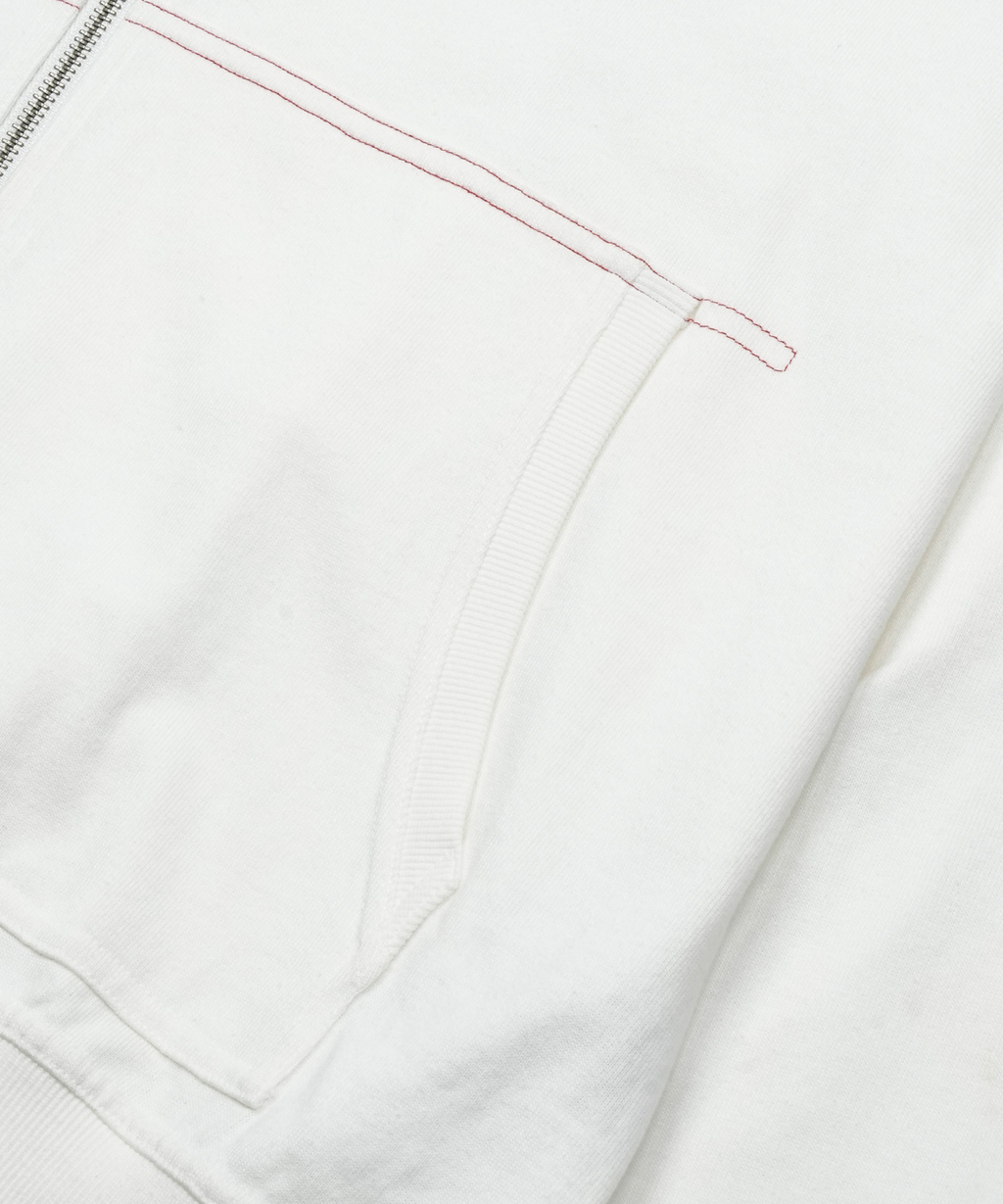 San San Gear - Washed Hoodie Zip-Up (Ivory) product image 7 | TRAB K-Fashion Australia