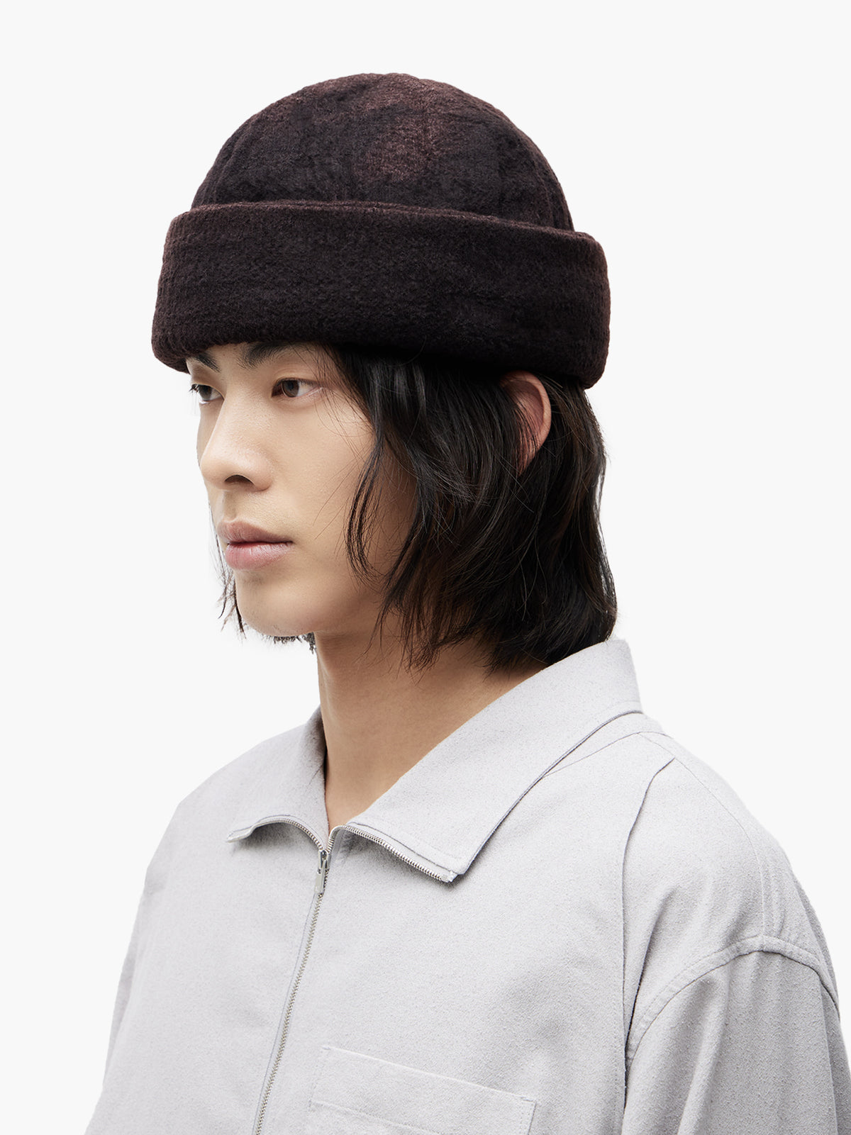 Jiyong Kim - Sun-Bleached Padded Hat (Black) product image 2 | TRAB K-Fashion Australia