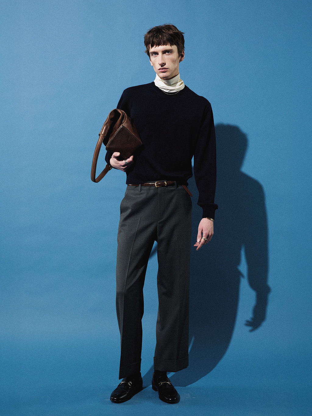 Tonywack - Wool Cuffed Trousers (Moss Grey) product image 9 | TRAB K-Fashion Australia