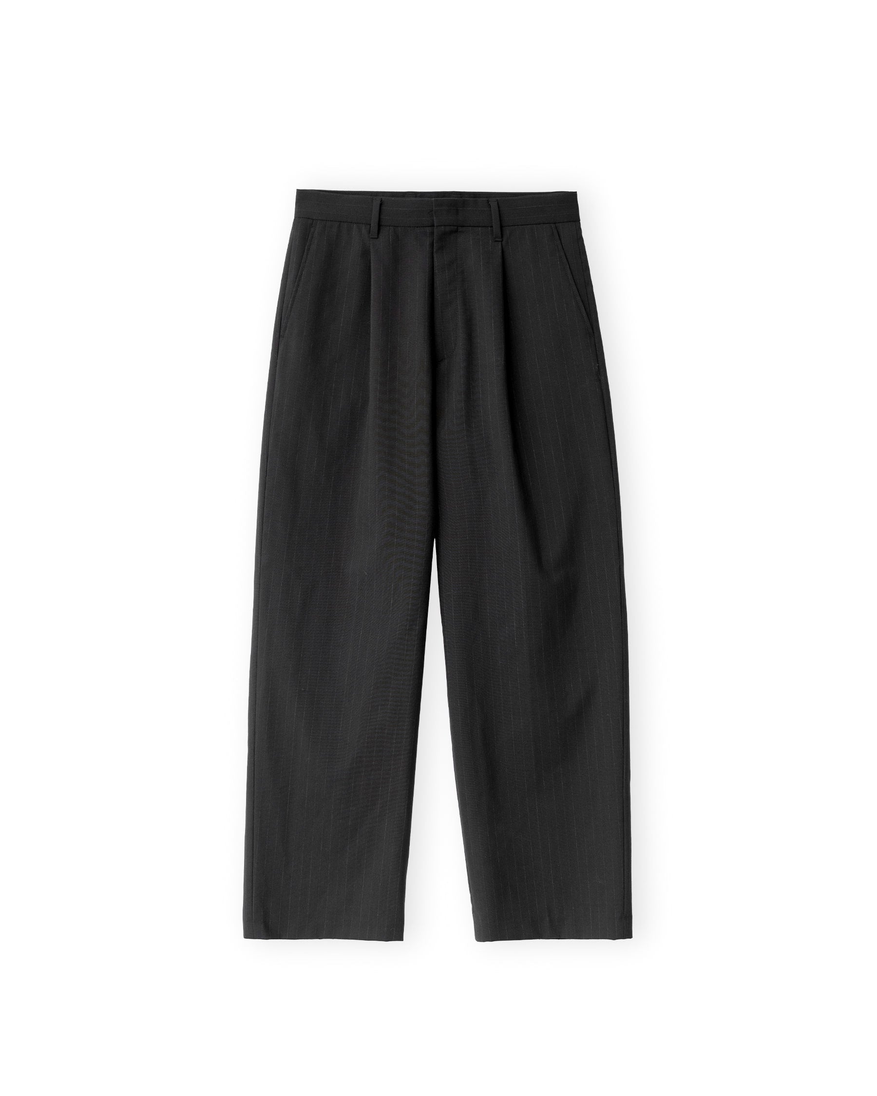 Brownyard - Wool One Tuck Trouser (Black Stripe) product image 6 | TRAB K-Fashion Australia