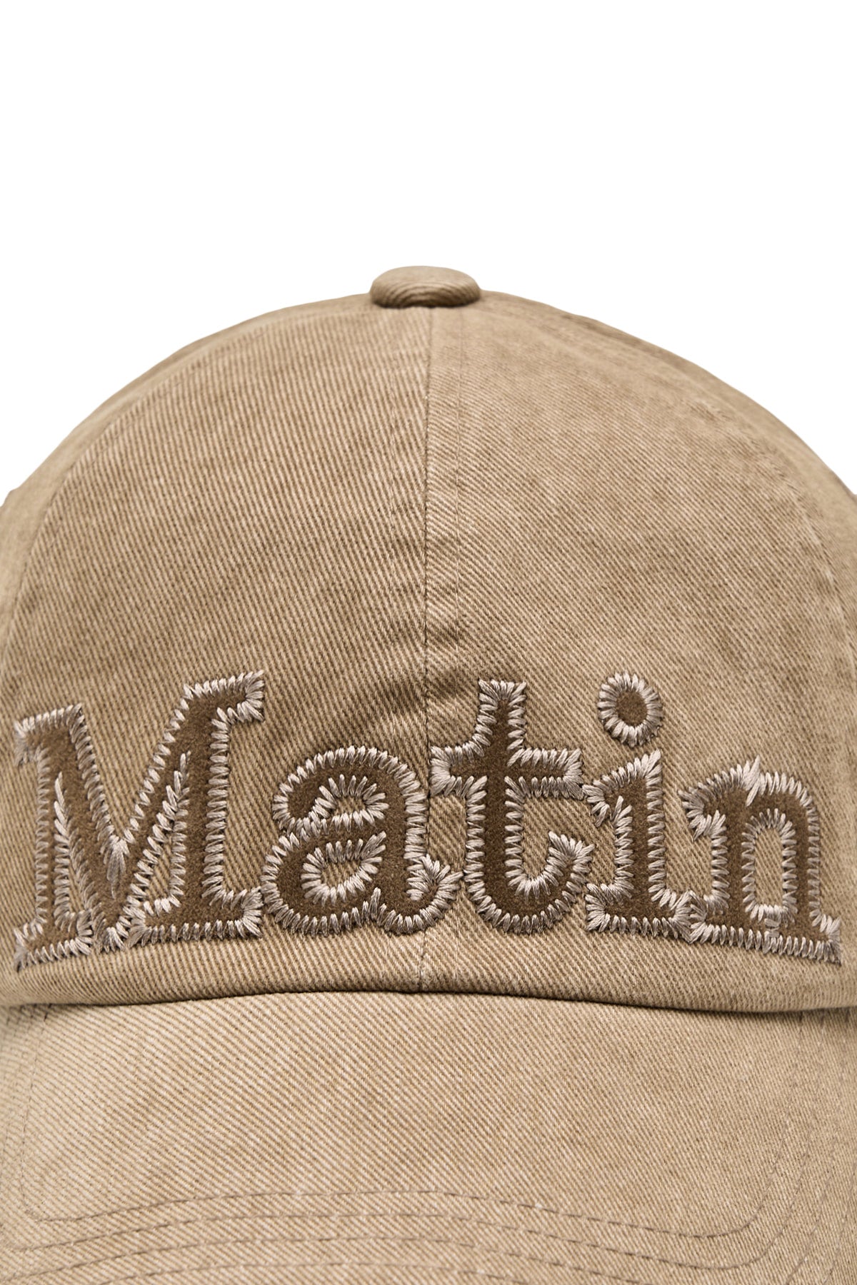 Matin Kim - Matin Applique Stitch Ball Cap (Camel) product image 4 | TRAB K-Fashion Australia