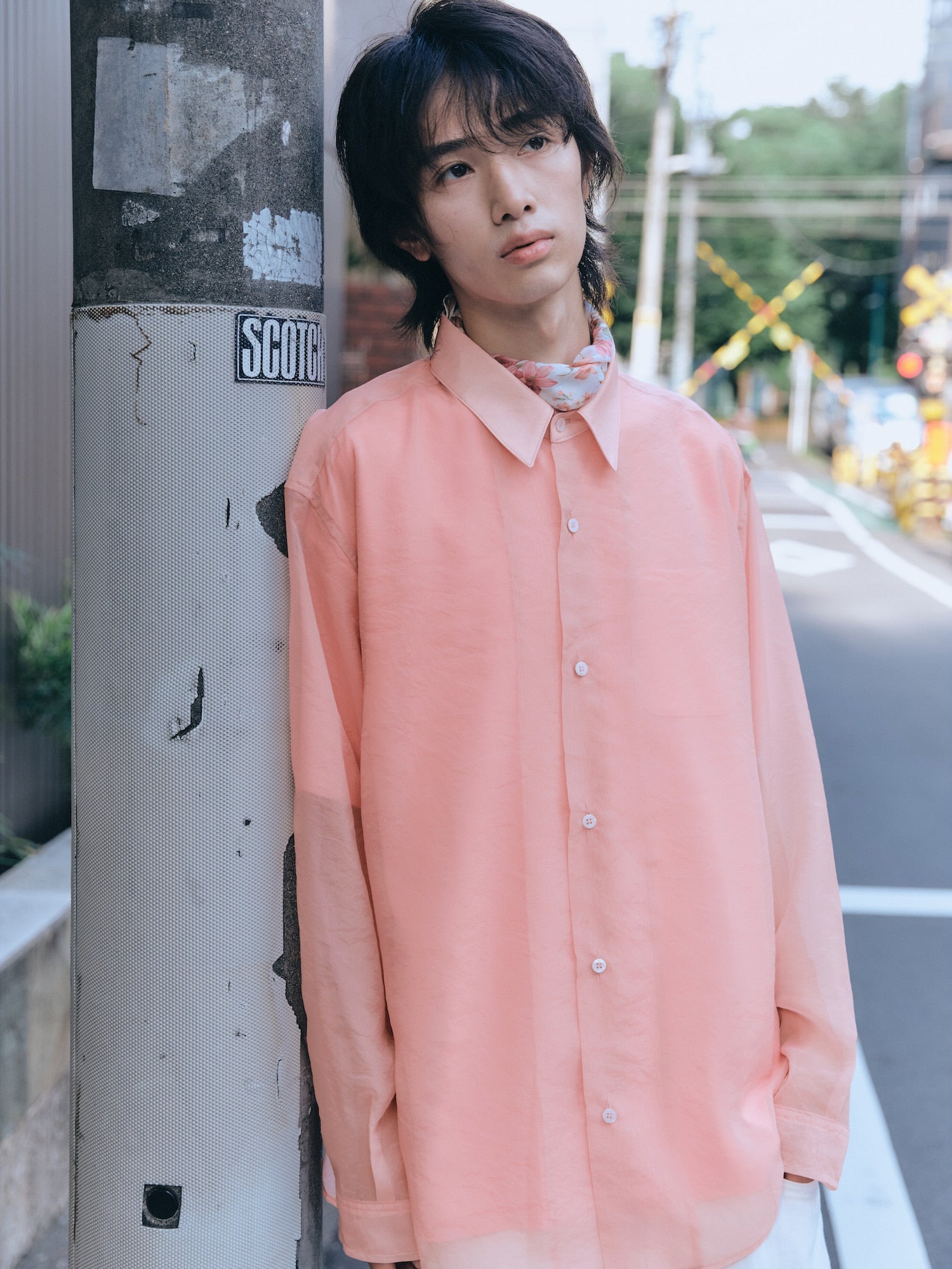 Stu - Sheer Shirt (Pink) product image 11 | TRAB K-Fashion Australia