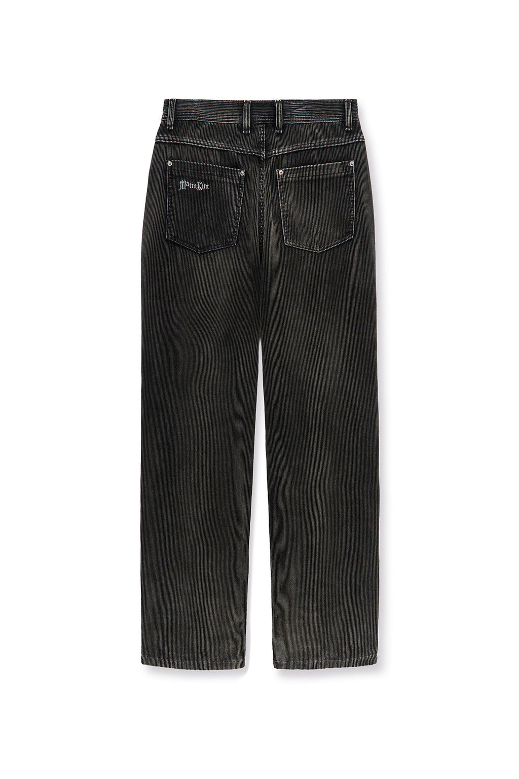Matin Kim - Wased Corduroy Pants (Charcoal) product image 3 | TRAB K-Fashion Australia