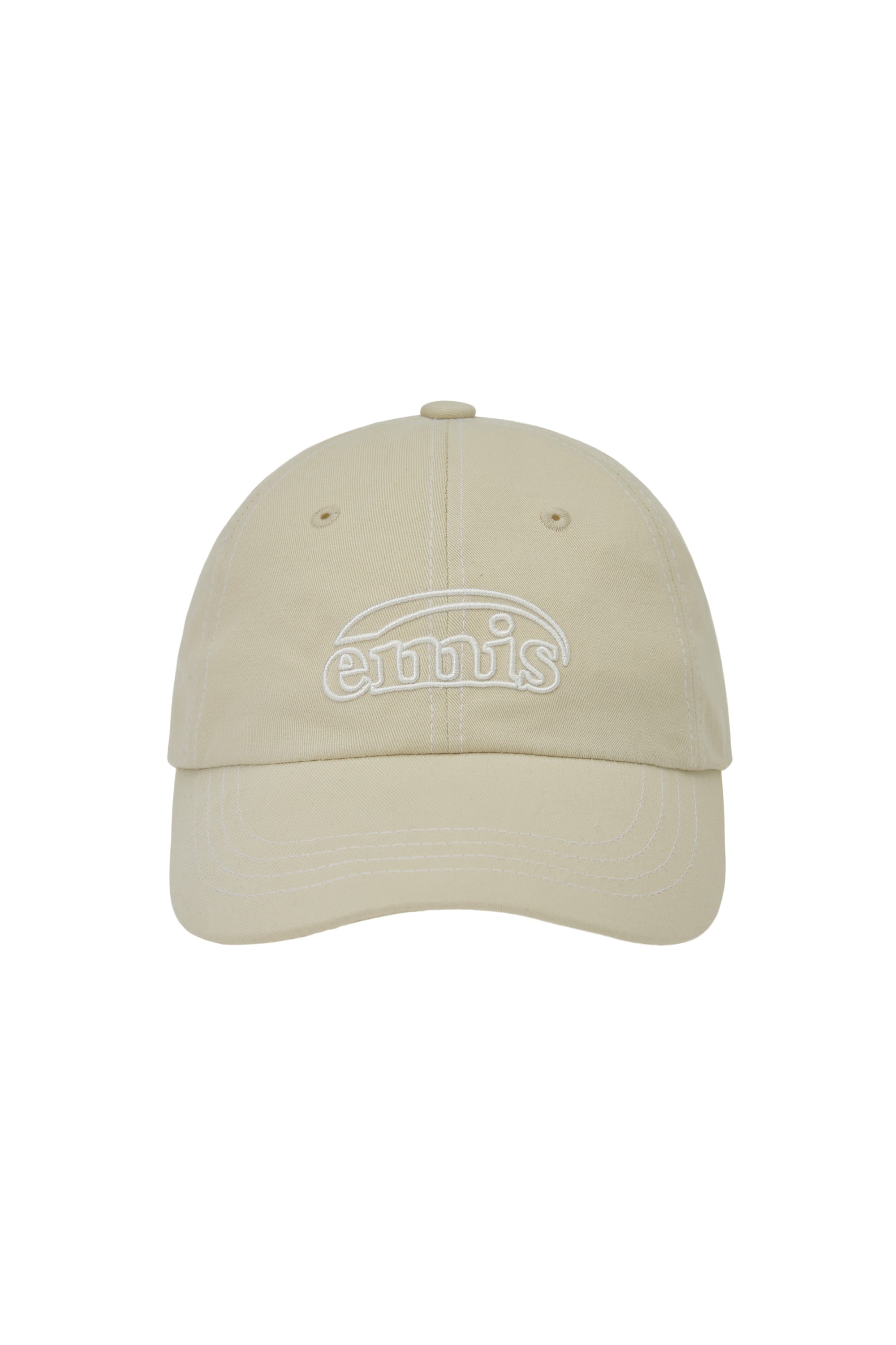 Emis - White Stitch Ball Cap (Light Beige) product image 1 | TRAB K-Fashion Australia