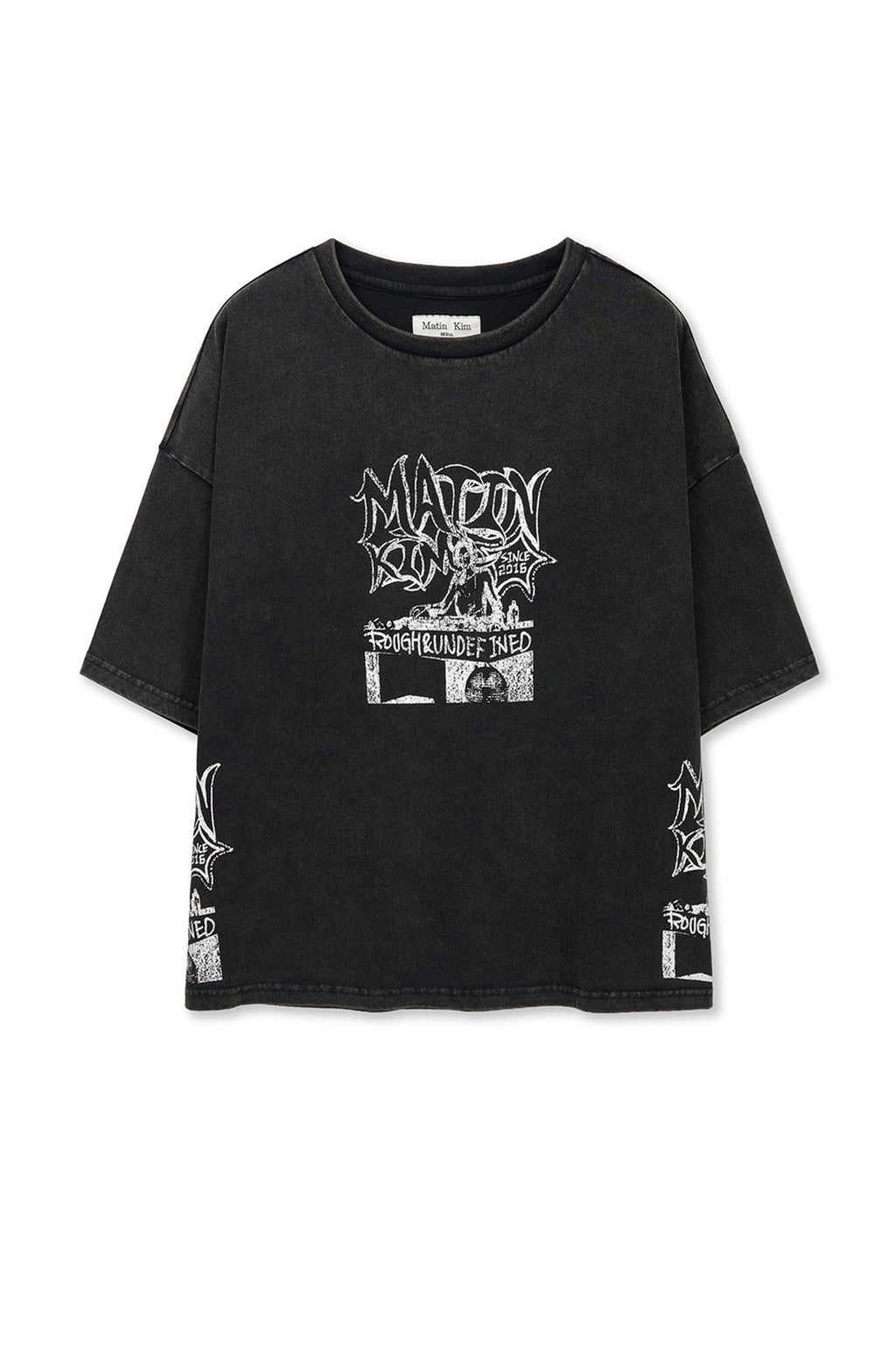 Matin Kim - Vintage Graffiti Artwork Top (Black) product image 1 | TRAB K-Fashion Australia