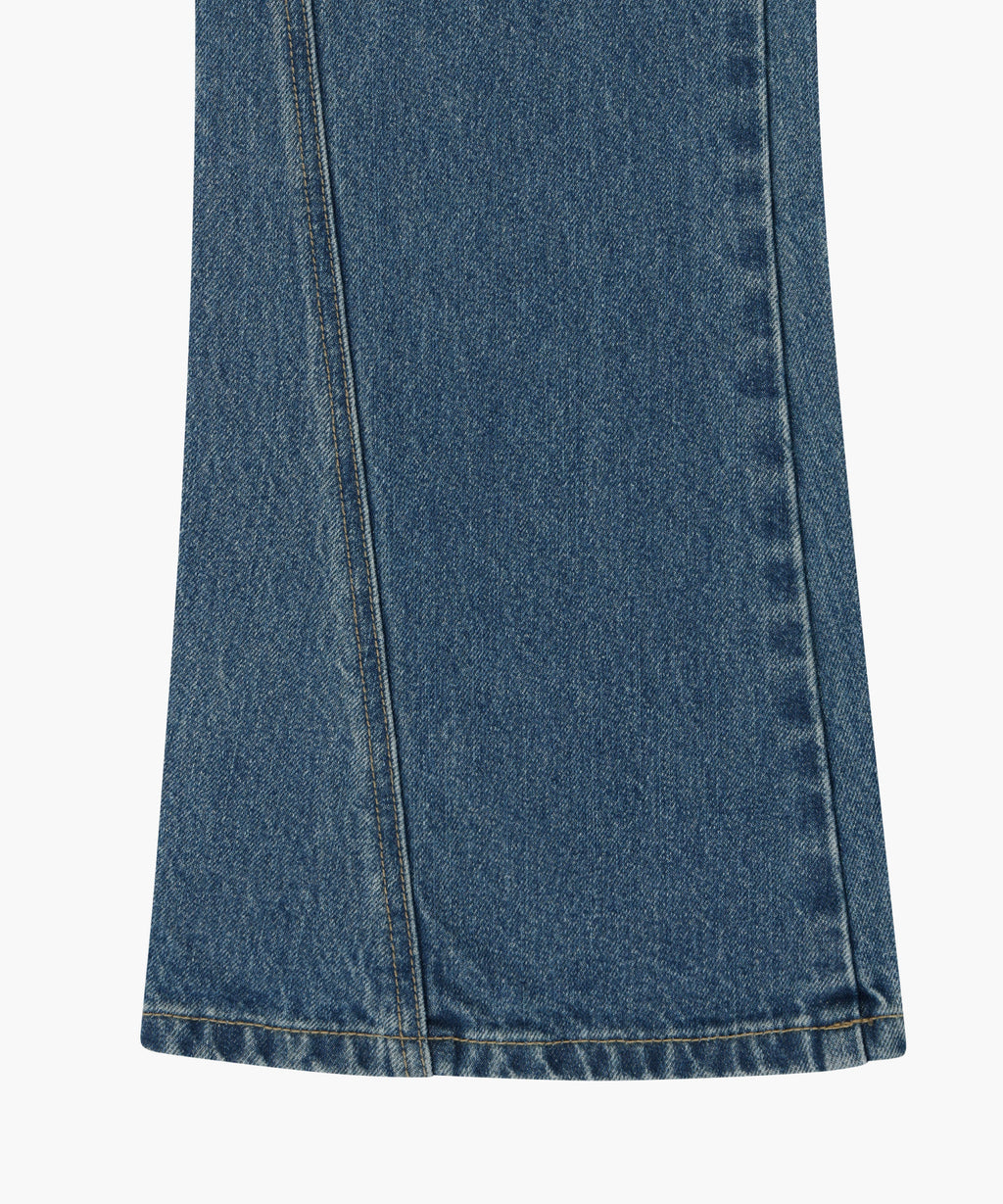 Marithe & Francois Girbaud - Panelled Bootcut Denim Pants (Blue) product image 6 | TRAB K-Fashion Australia