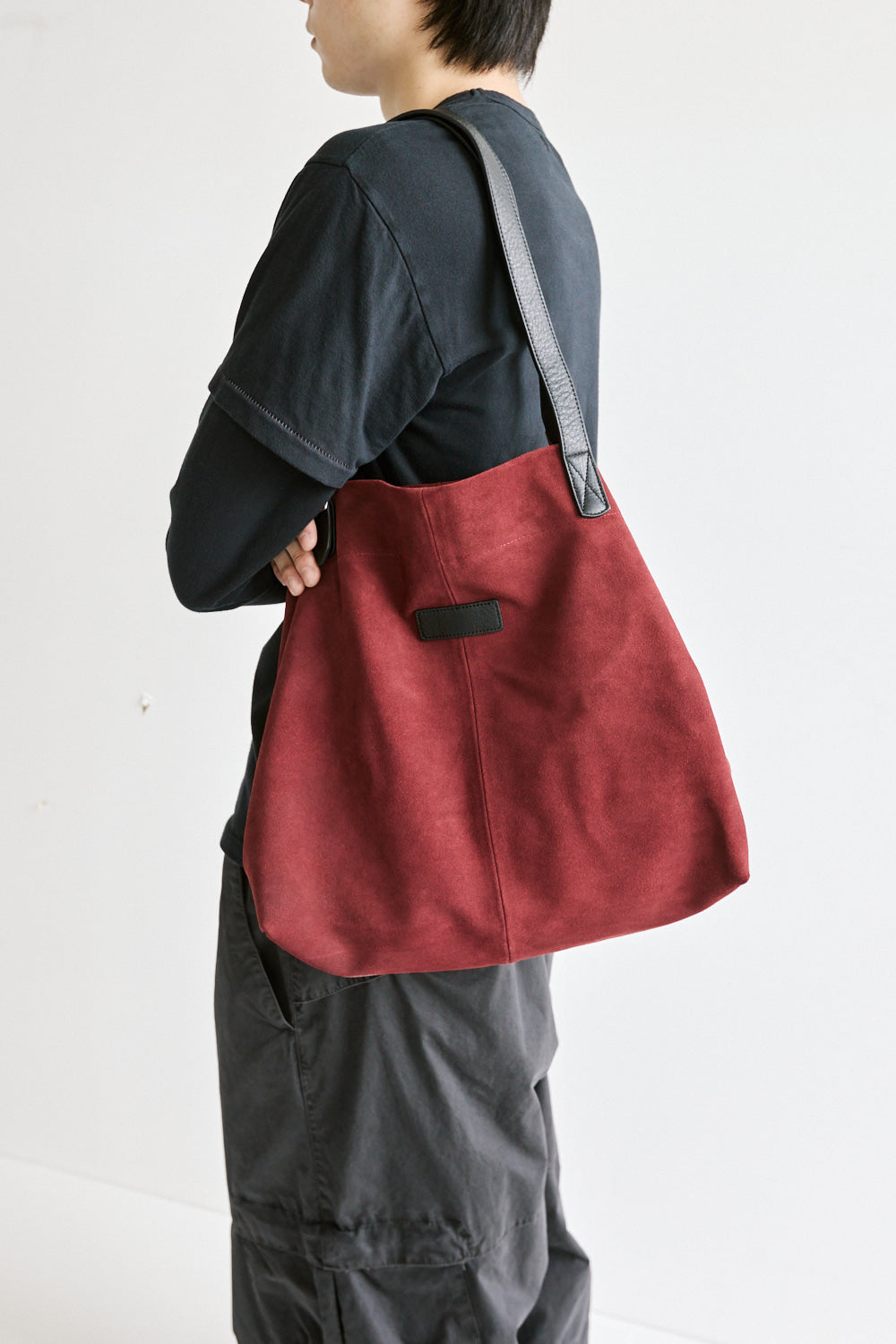 Hatchingroom - Suede Tote Dark (Red) product image 8 | TRAB K-Fashion Australia