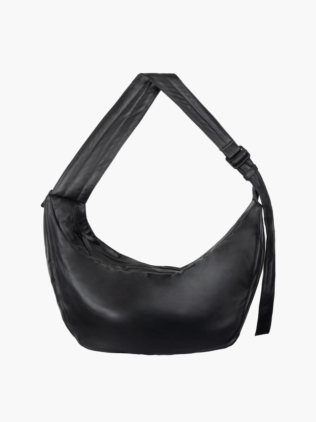 Jiyong Kim - Draped Leather Shoulder Bag (Black) product image 9 | TRAB K-Fashion Australia