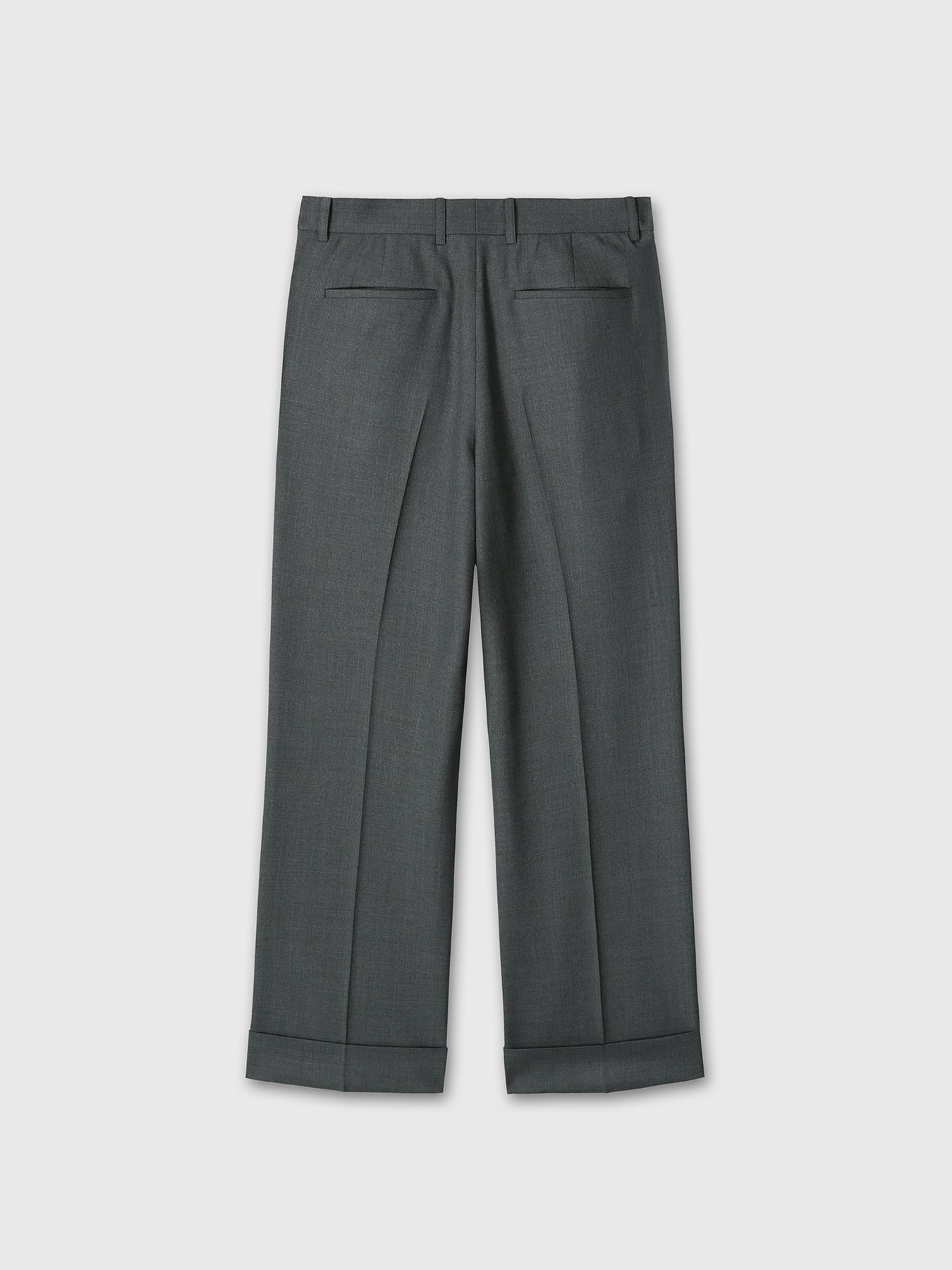 Tonywack - Wool Cuffed Trousers (Moss Grey) product image 11 | TRAB K-Fashion Australia