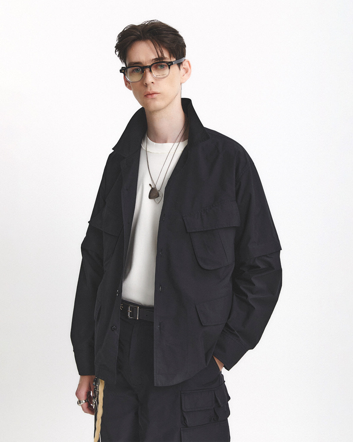 Eastlogue - J.g Combat Shirts (Black) product image 2 | TRAB K-Fashion Australia