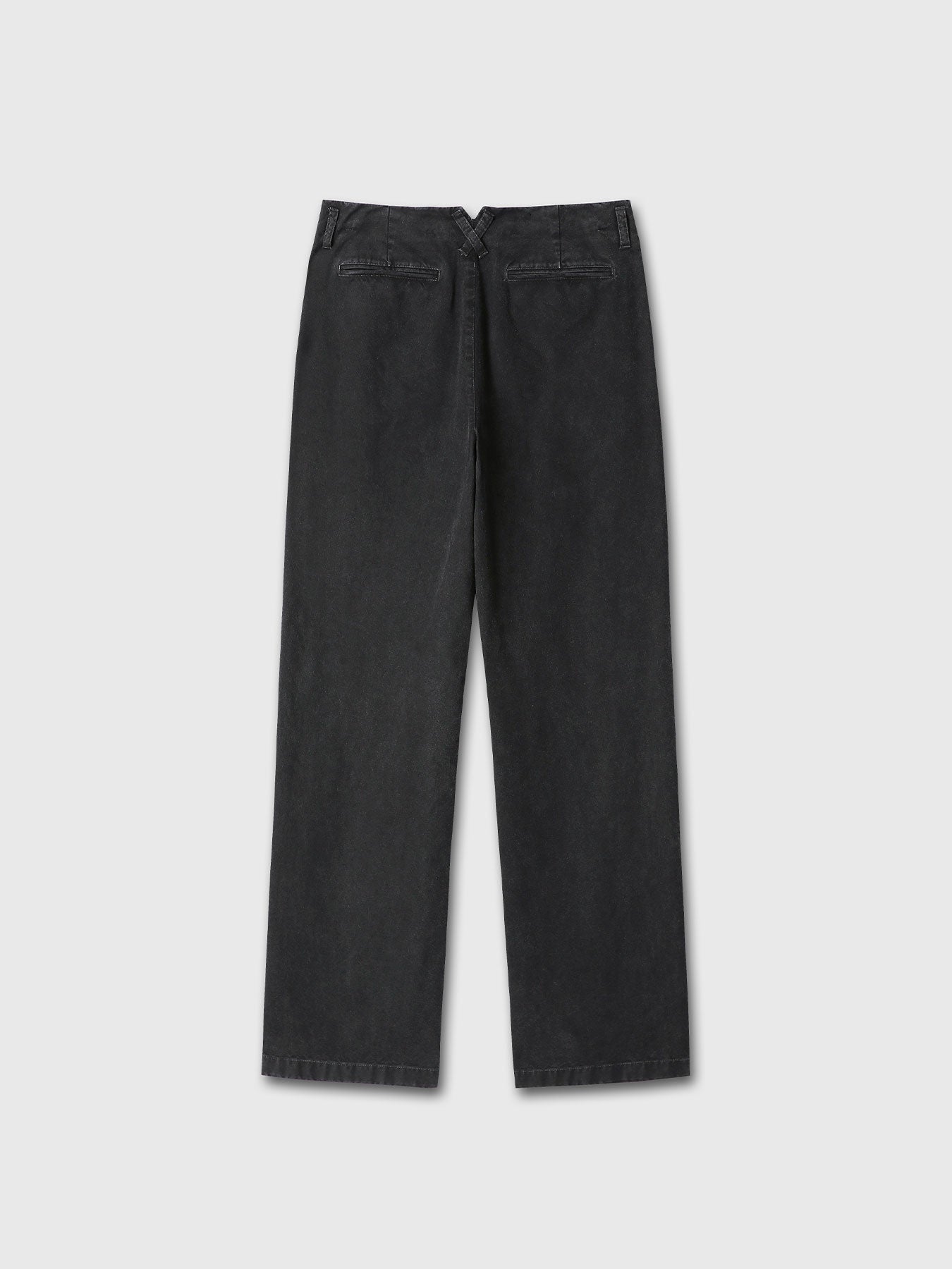Tonywack - Garment Dyed Cotton Straight Pants (Faded Black) product image 11 | TRAB K-Fashion Australia