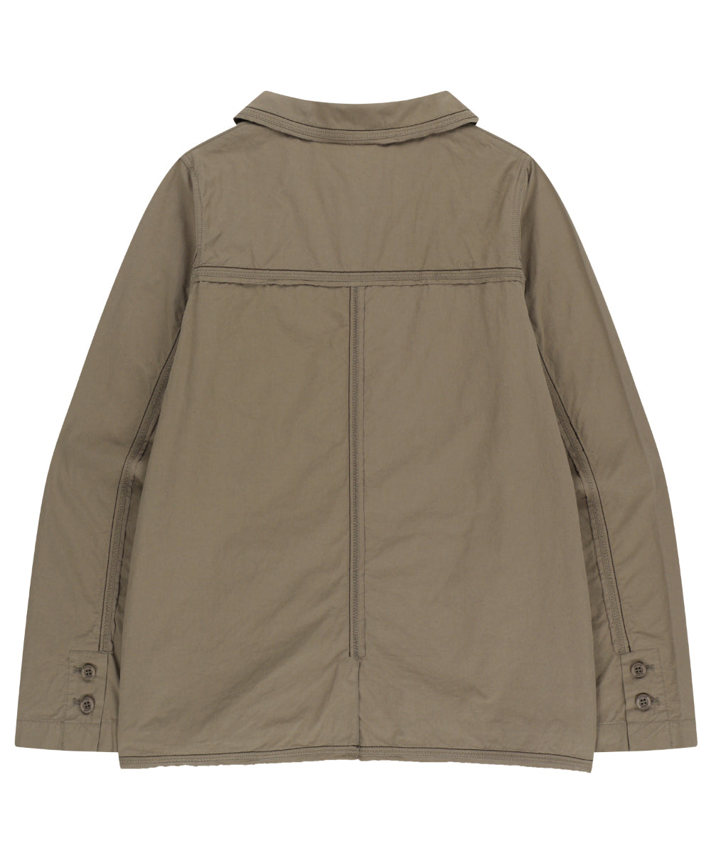 Coyseio - Raw Edge Cotton Jacket (Ash Brown) product image 16 | TRAB K-Fashion Australia
